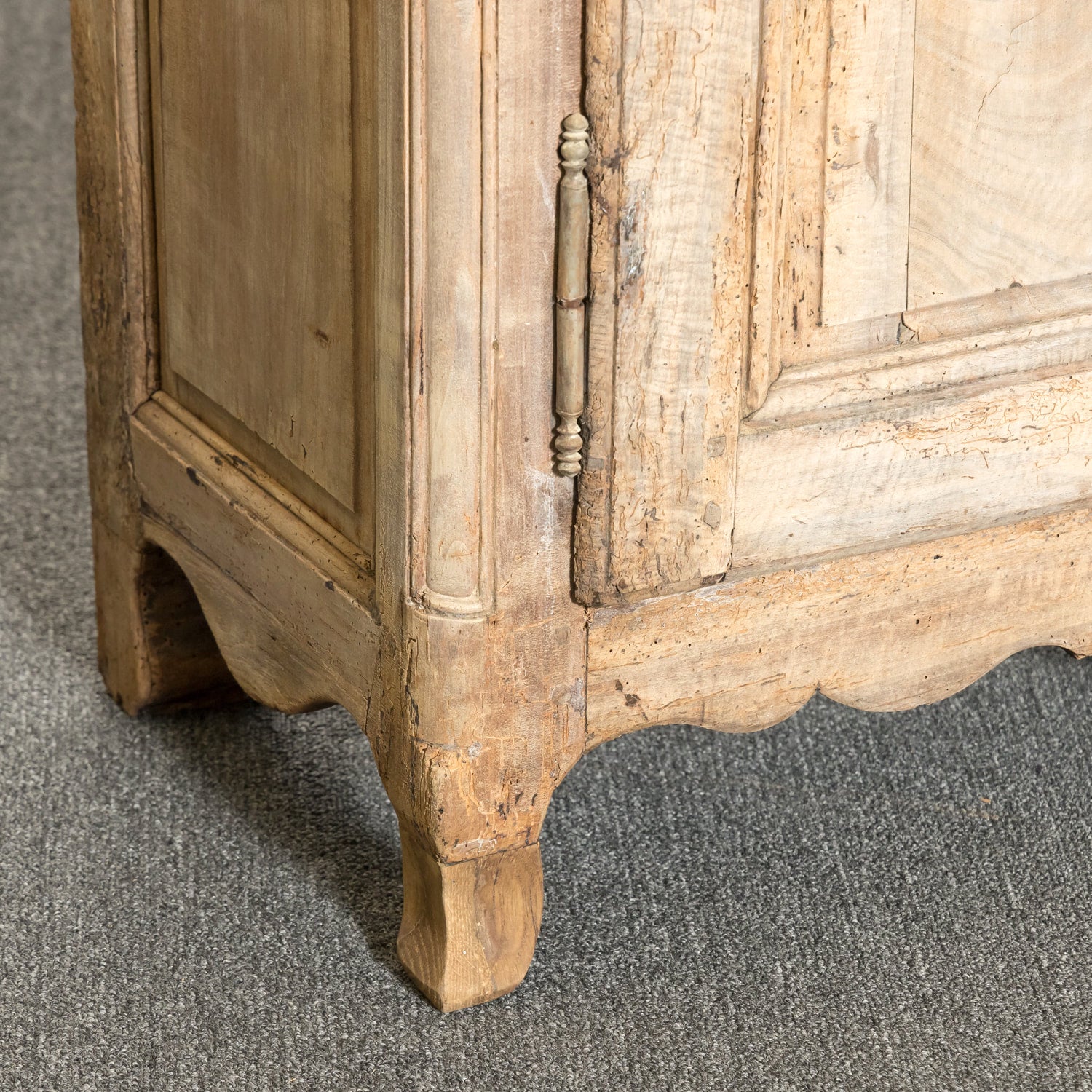 18th Century French Country Louis XV Bleached Walnut Normandy Buffet