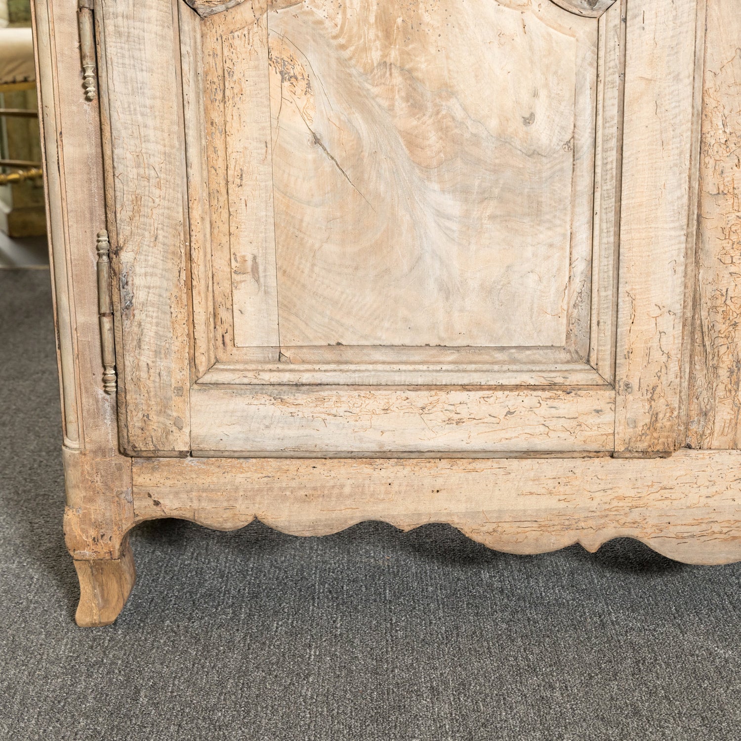 18th Century French Country Louis XV Bleached Walnut Normandy Buffet