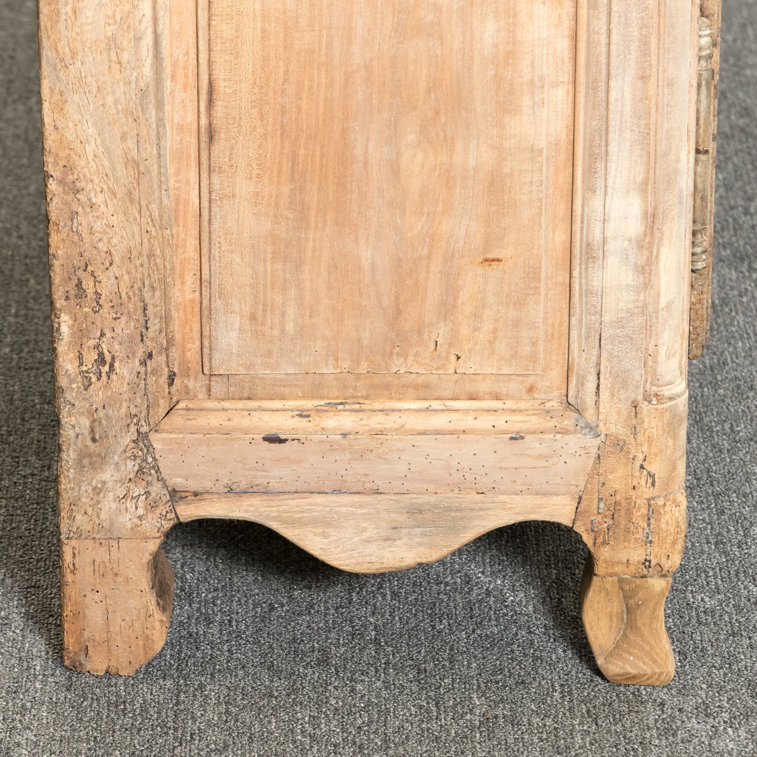 18th Century French Country Louis XV Bleached Walnut Normandy Buffet