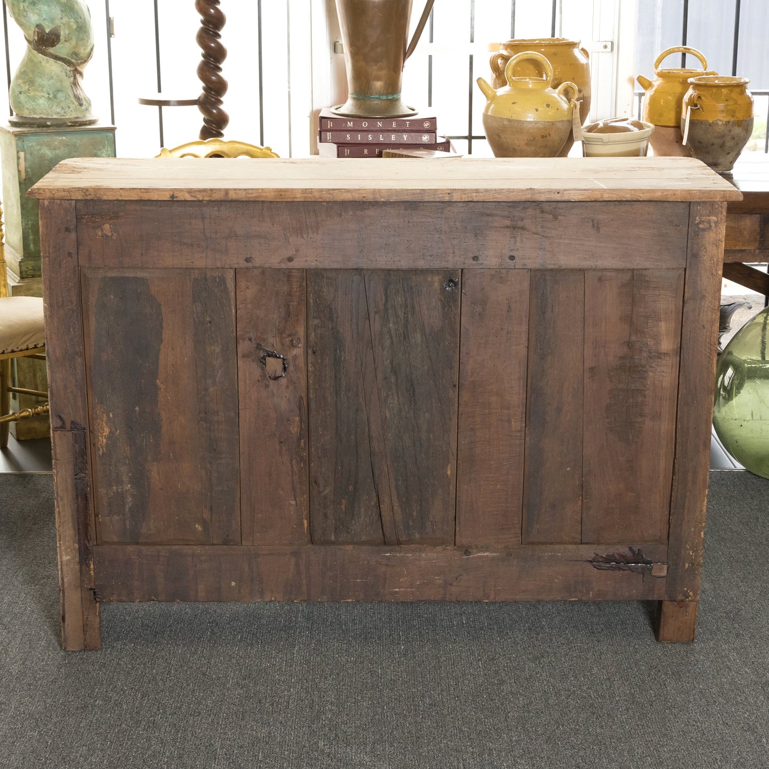 18th Century French Country Louis XV Bleached Walnut Normandy Buffet