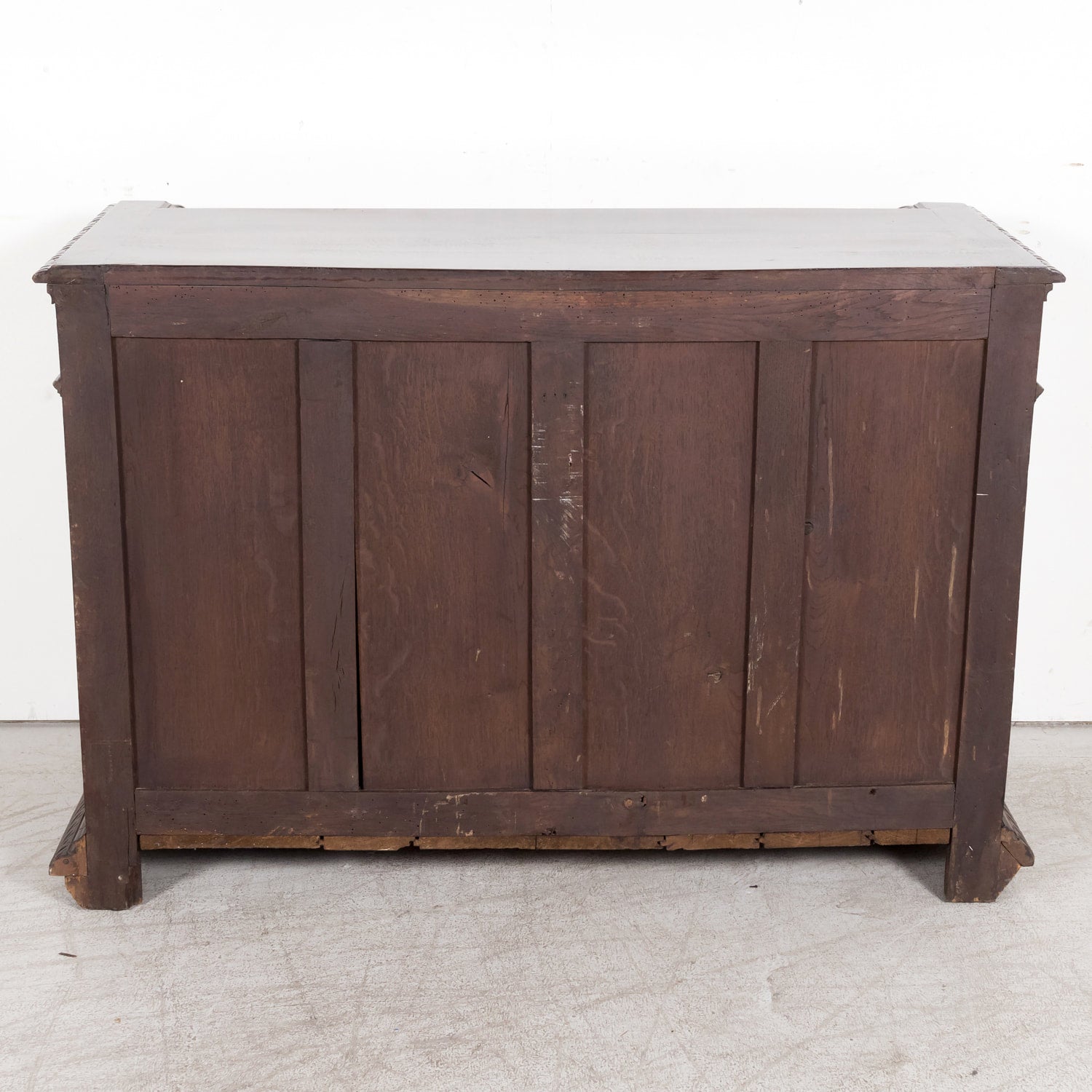 19th Century Antique French Louis XIII Style Carved Oak Buffet de Chasse or Hunting Buffet 