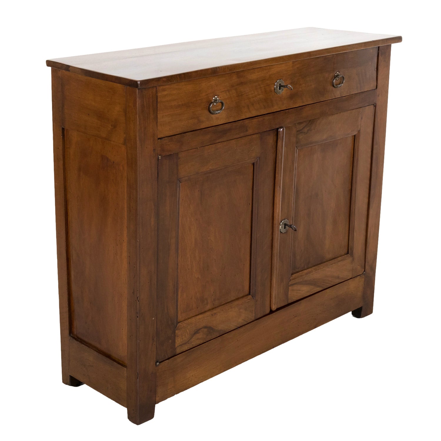 Mid-19th Century French Louis Philippe Period Walnut Buffet from Brittany