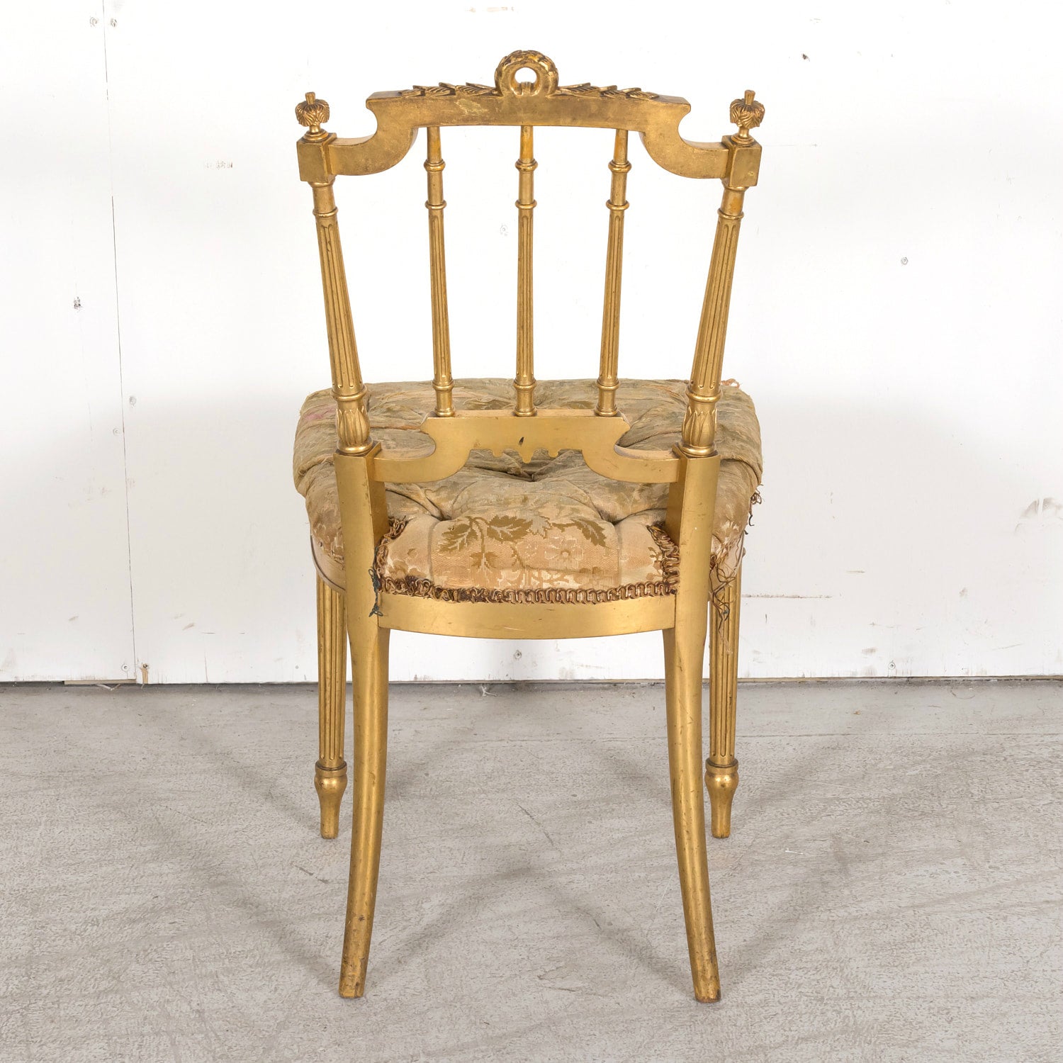 19th Century French Louis XVI Style Neoclassical Gilded Opera Chairs, 4 Available