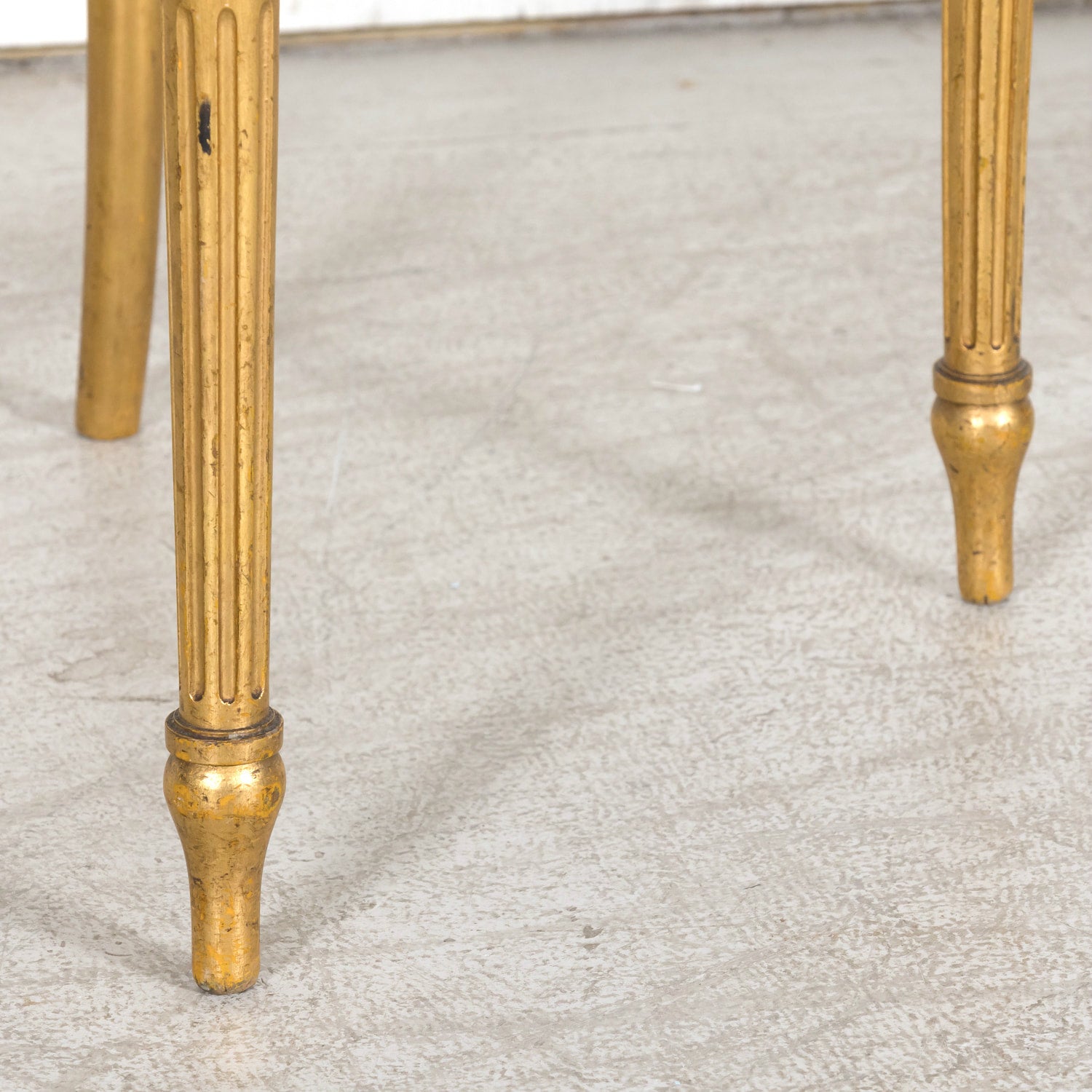 19th Century French Louis XVI Style Neoclassical Gilded Opera Chairs, 4 Available