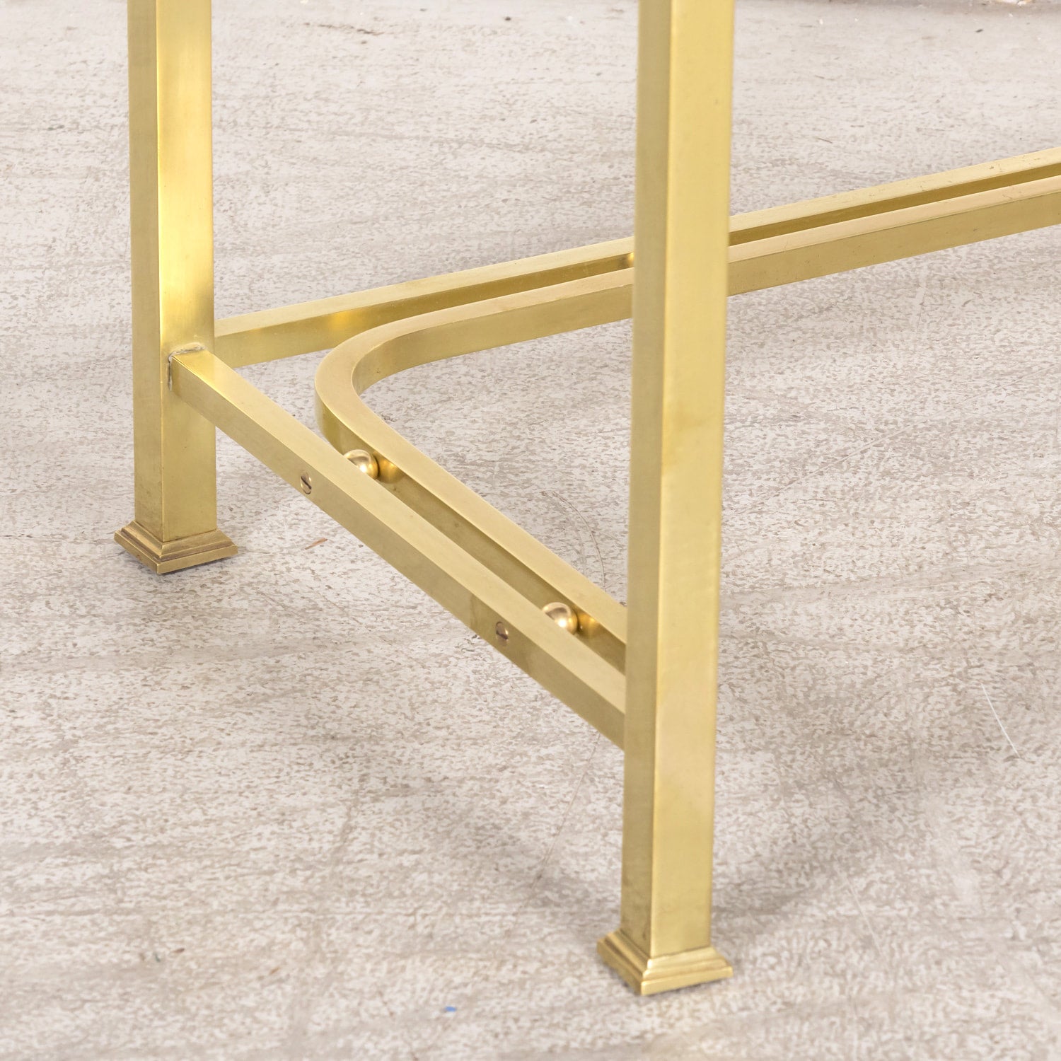 20th Century French Louis XVI Style Brass Maison Jansen Ladies Coiffeuse or Vanity Dressing Table with Marble Top