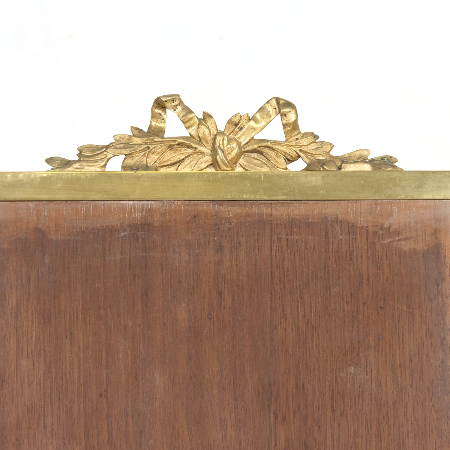 20th Century French Louis XVI Style Brass Maison Jansen Ladies Coiffeuse or Vanity Dressing Table with Marble Top