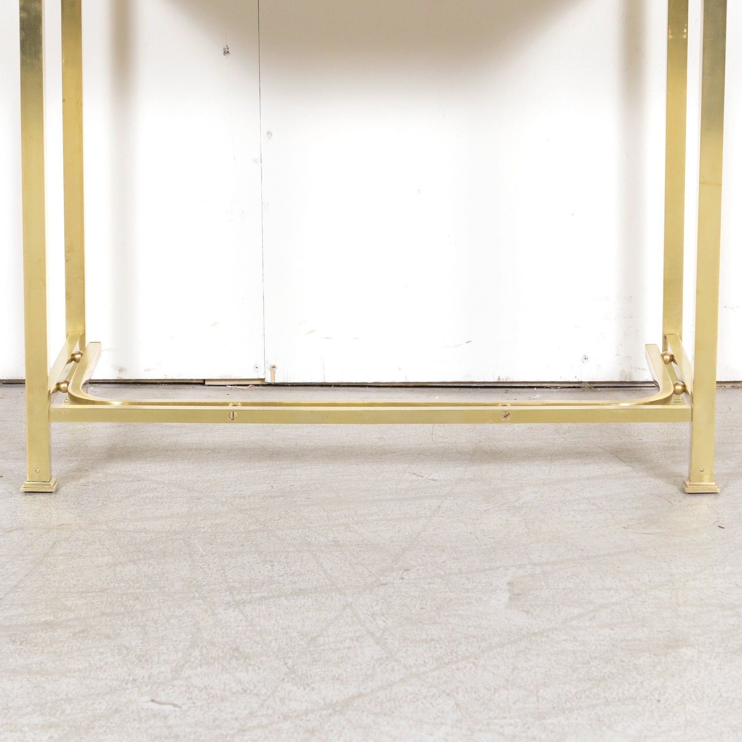 20th Century French Louis XVI Style Brass Maison Jansen Ladies Coiffeuse or Vanity Dressing Table with Marble Top