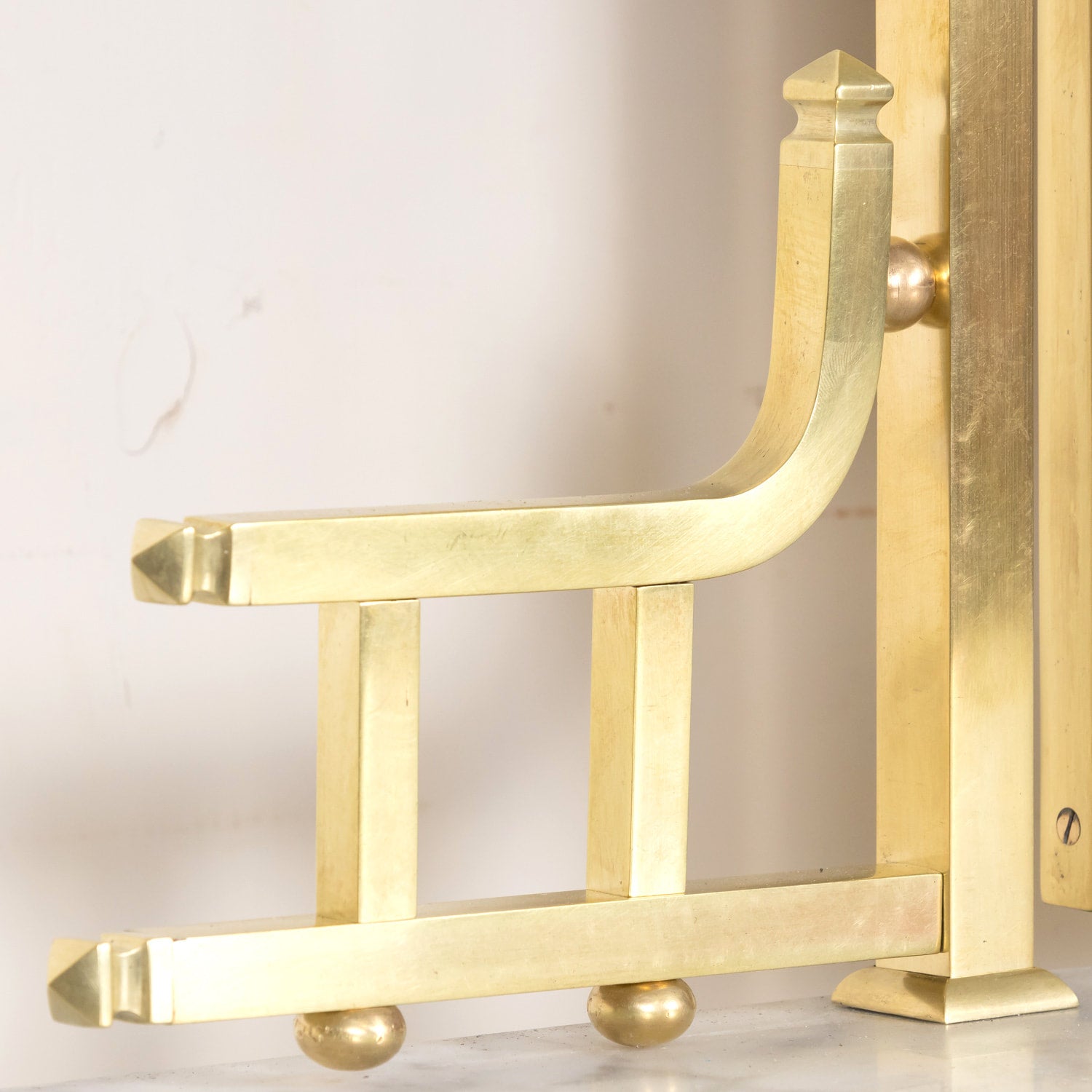 20th Century French Louis XVI Style Brass Maison Jansen Ladies Coiffeuse or Vanity Dressing Table with Marble Top