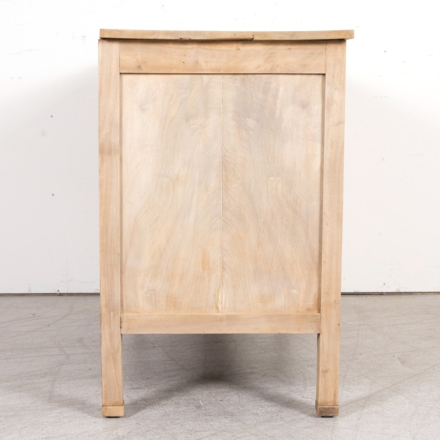 Mid-18th Century French Louis XVI Period Bleached Walnut Lyonnaise Commode with Bookmatched Front