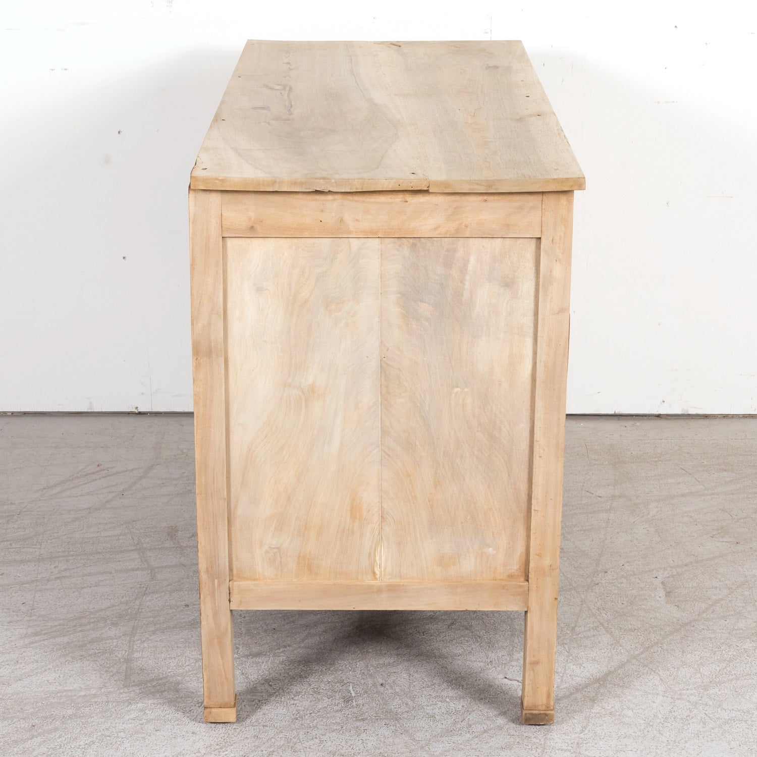 Mid-18th Century French Louis XVI Period Bleached Walnut Lyonnaise Commode with Bookmatched Front