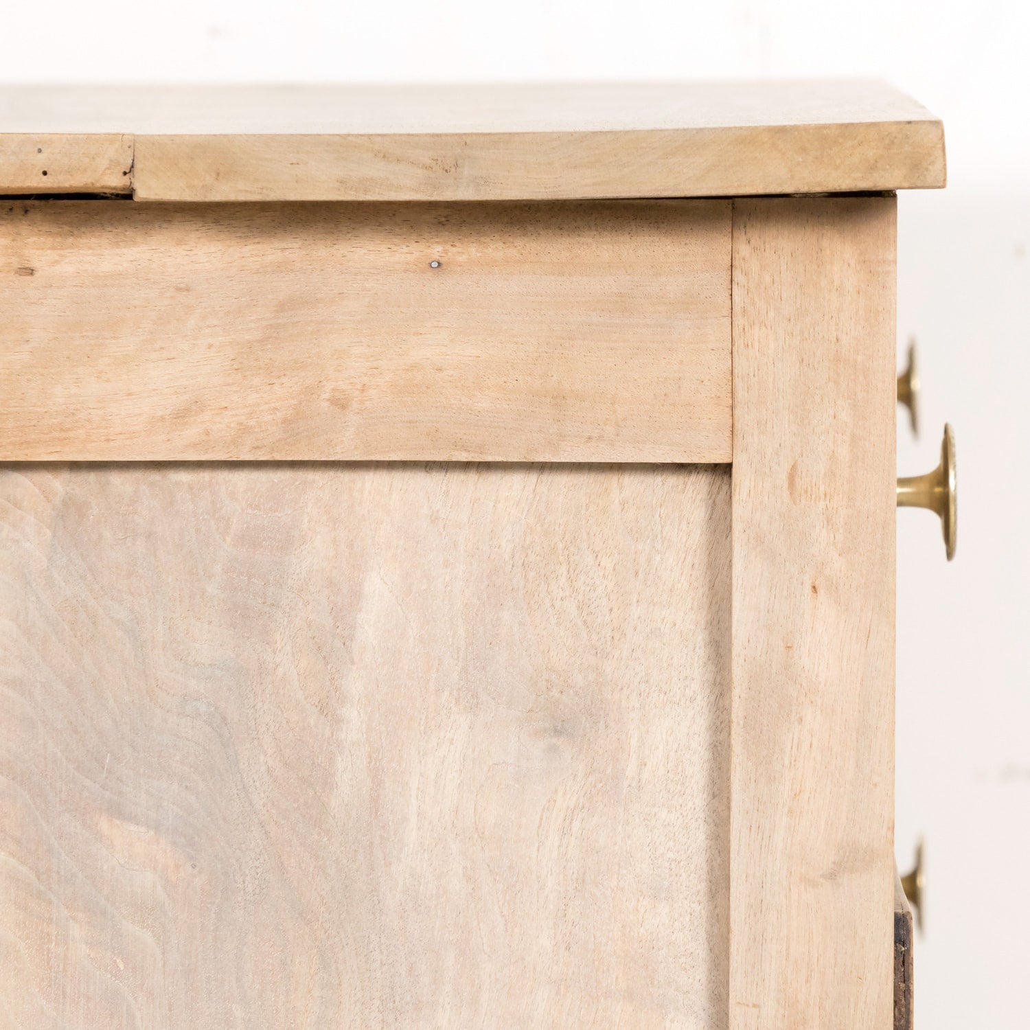 Mid-18th Century French Louis XVI Period Bleached Walnut Lyonnaise Commode with Bookmatched Front