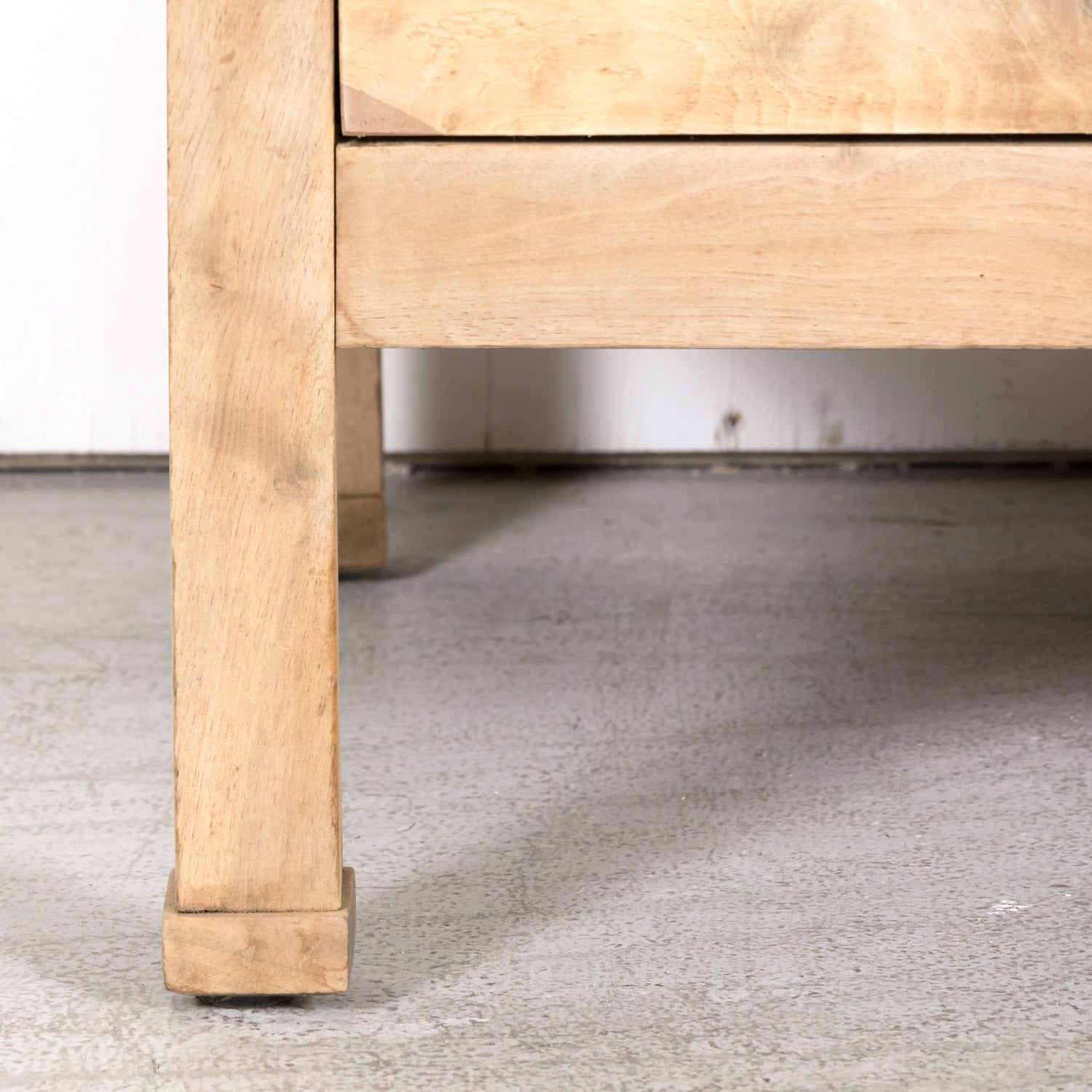 Mid-18th Century French Louis XVI Period Bleached Walnut Lyonnaise Commode with Bookmatched Front