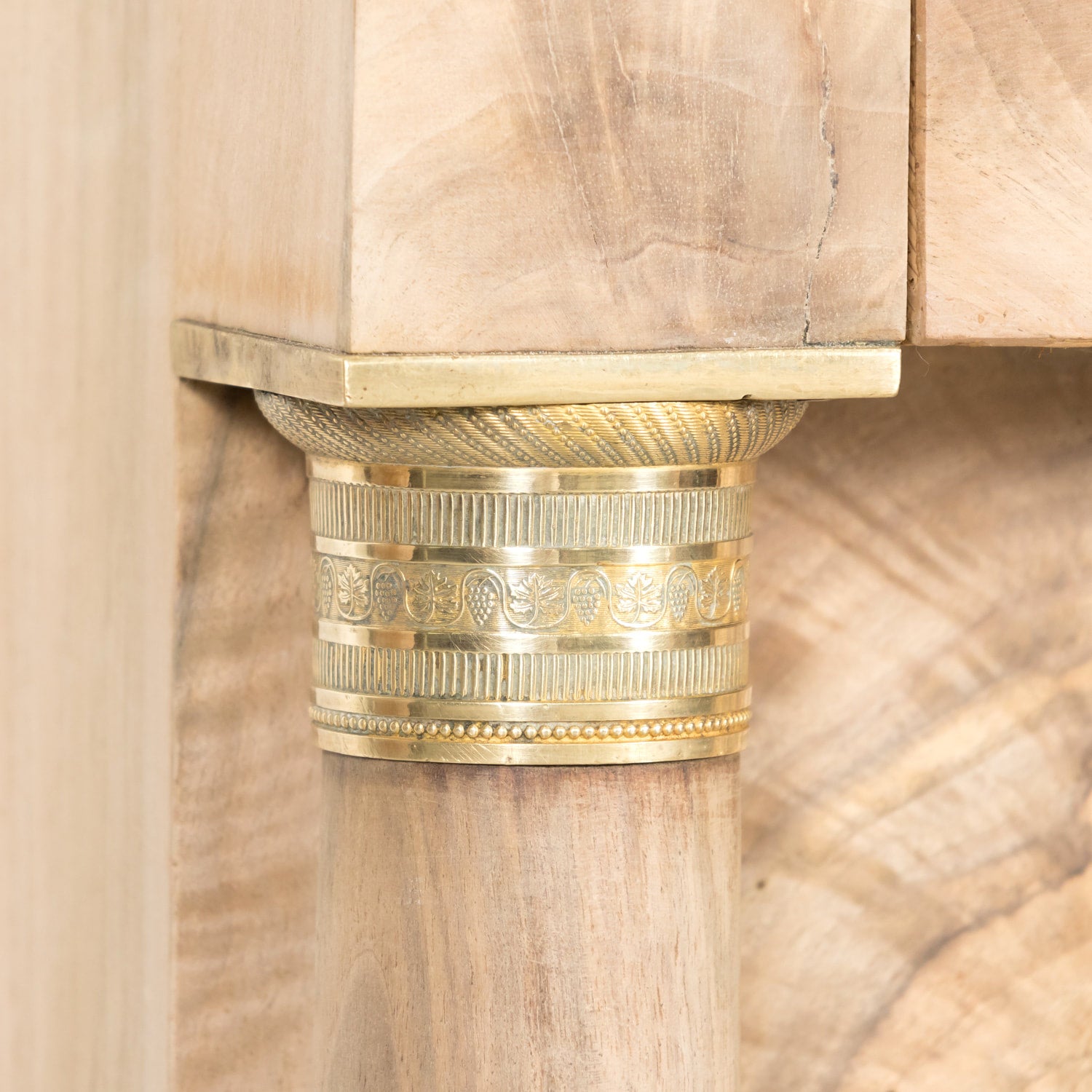 Early 19th Century French Empire Period Bleached Walnut Lyonnaise Commode with Bookmatched Front