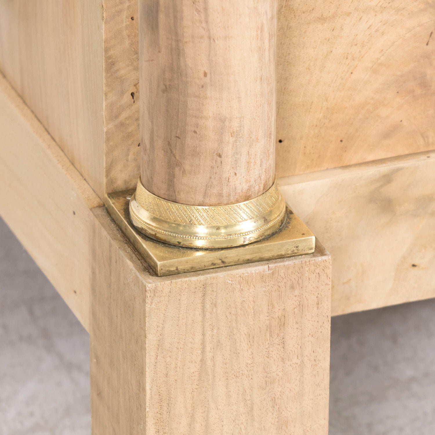 Early 19th Century French Empire Period Bleached Walnut Lyonnaise Commode with Bookmatched Front