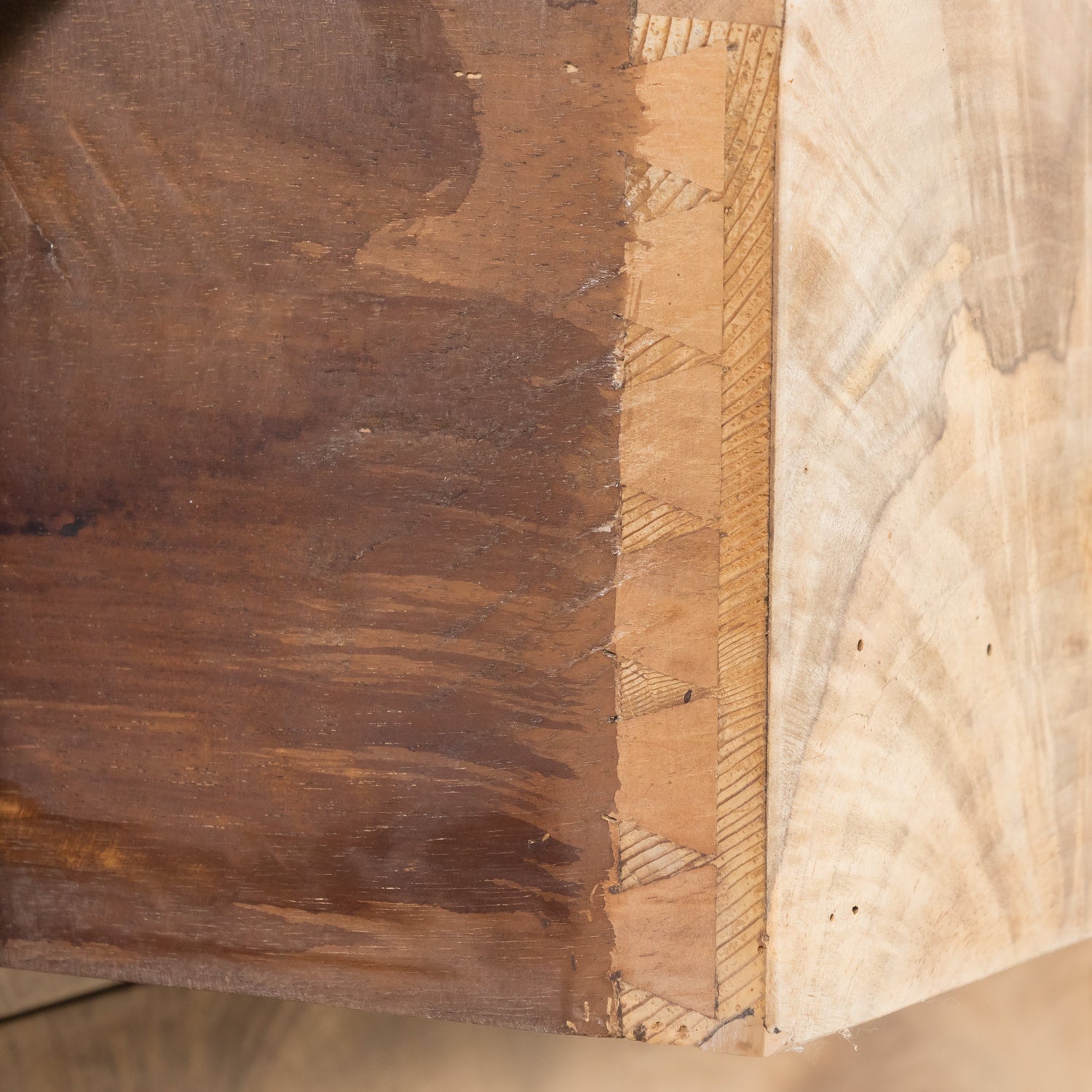 Early 19th Century French Empire Period Bleached Walnut Lyonnaise Commode with Bookmatched Front