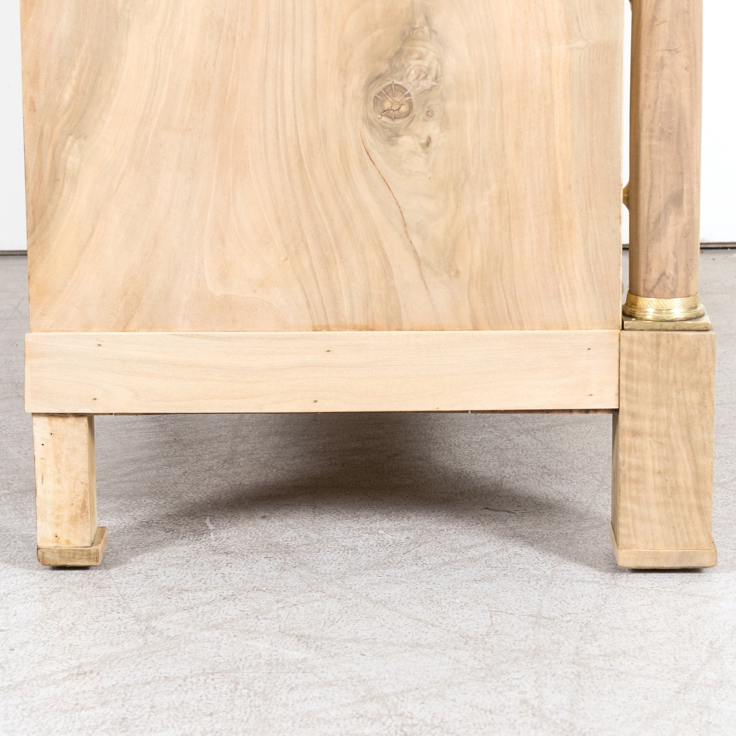 Early 19th Century French Empire Period Bleached Walnut Lyonnaise Commode with Bookmatched Front