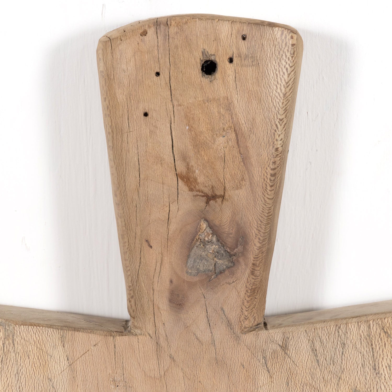 Large 19th Century Antique French Country Bleached Breadboard or Cutting Board