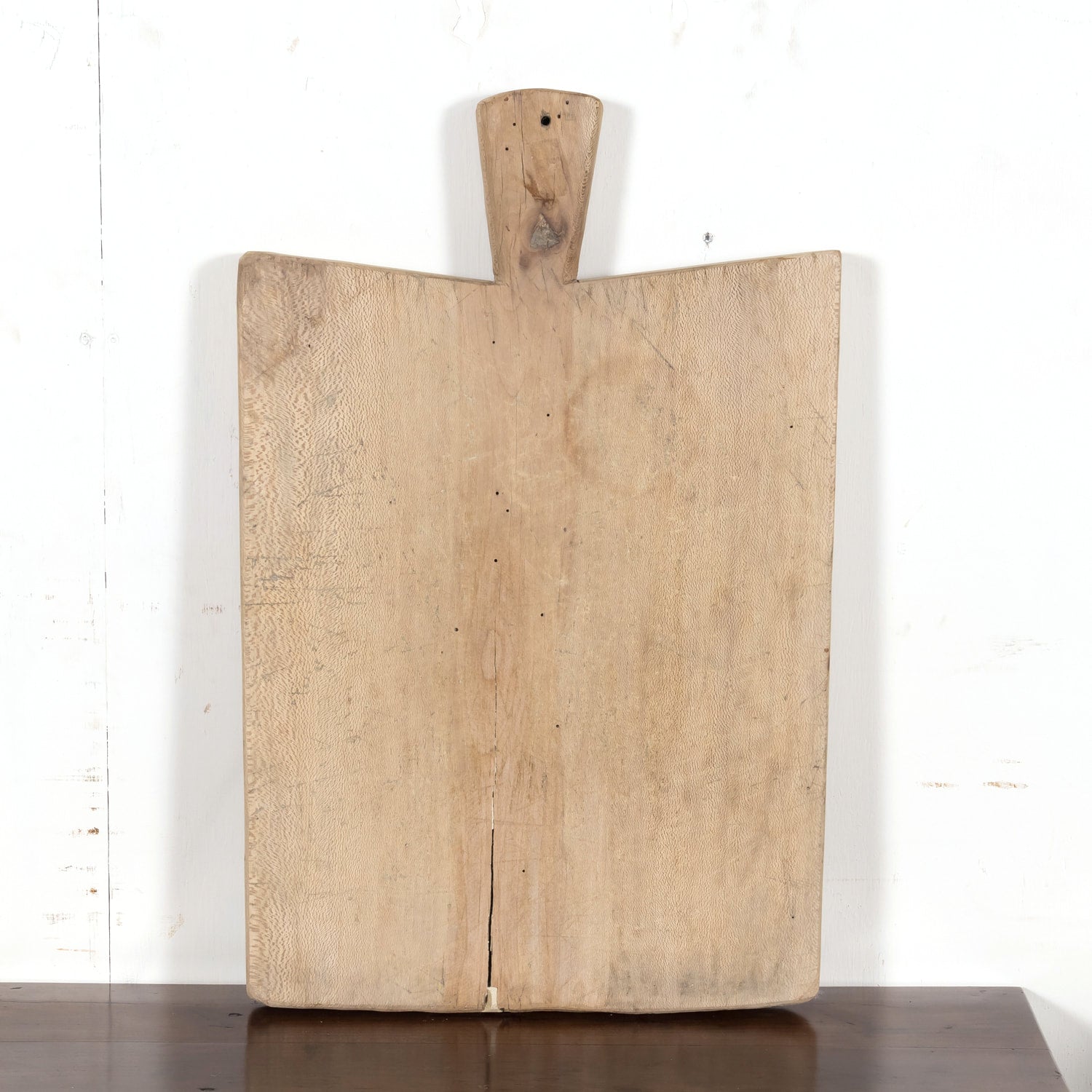 Large 19th Century Antique French Country Bleached Breadboard or Cutting Board