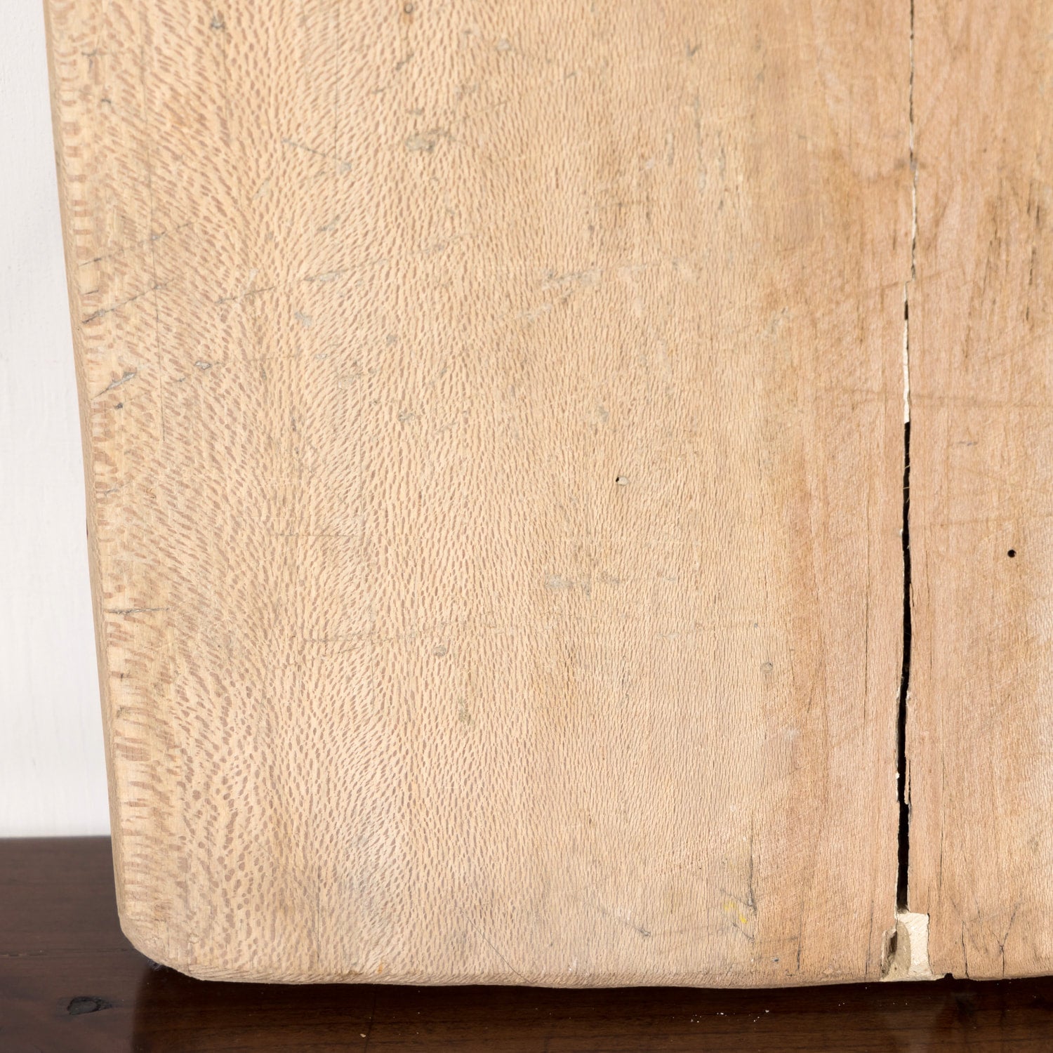 Large 19th Century Antique French Country Bleached Breadboard or Cutting Board