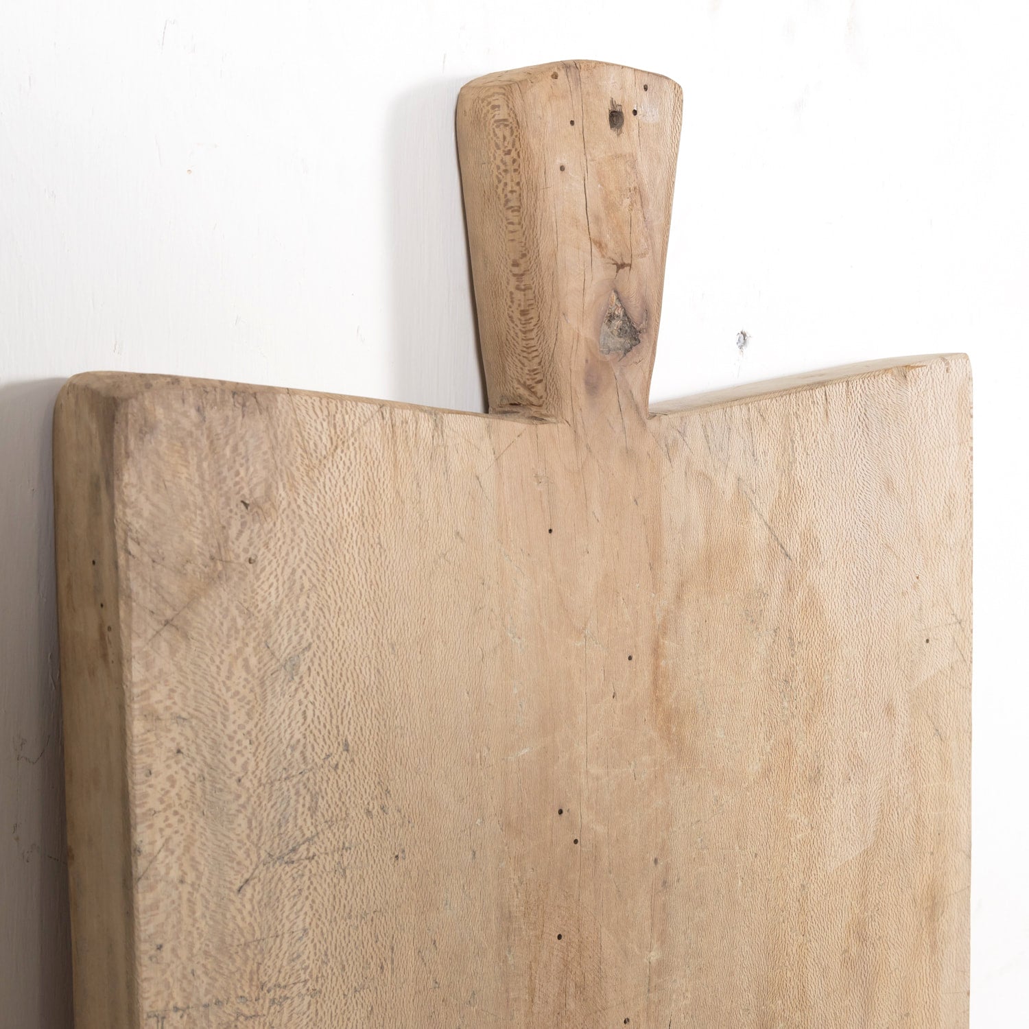 Large 19th Century Antique French Country Bleached Breadboard or Cutting Board