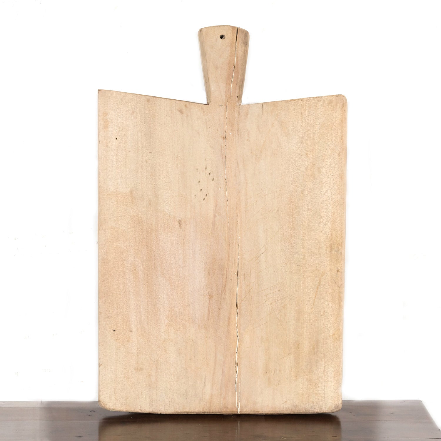 Large 19th Century Antique French Country Bleached Breadboard or Cutting Board