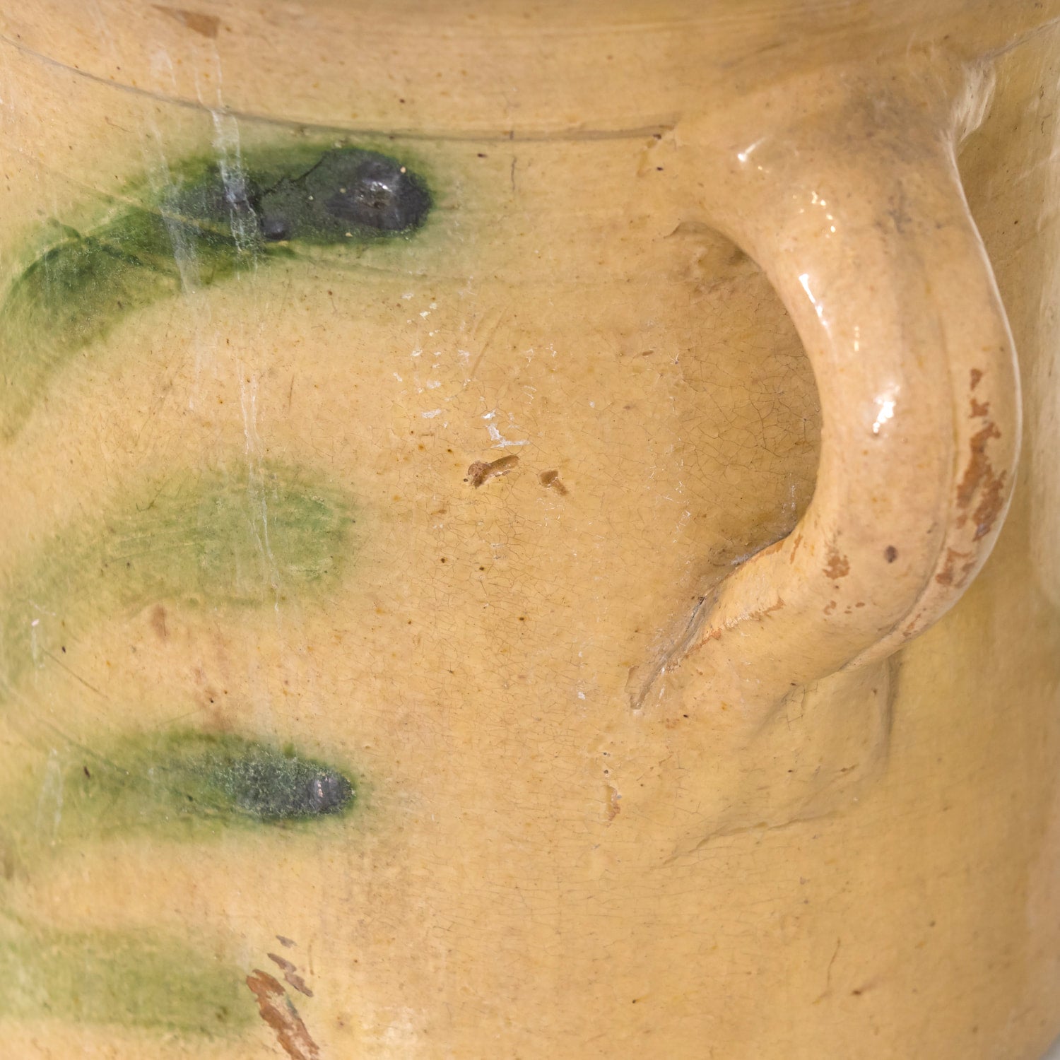 19th Century French Pot d'Aisance en Terre Vernisse or Glazed Terracotta Chamber Pot