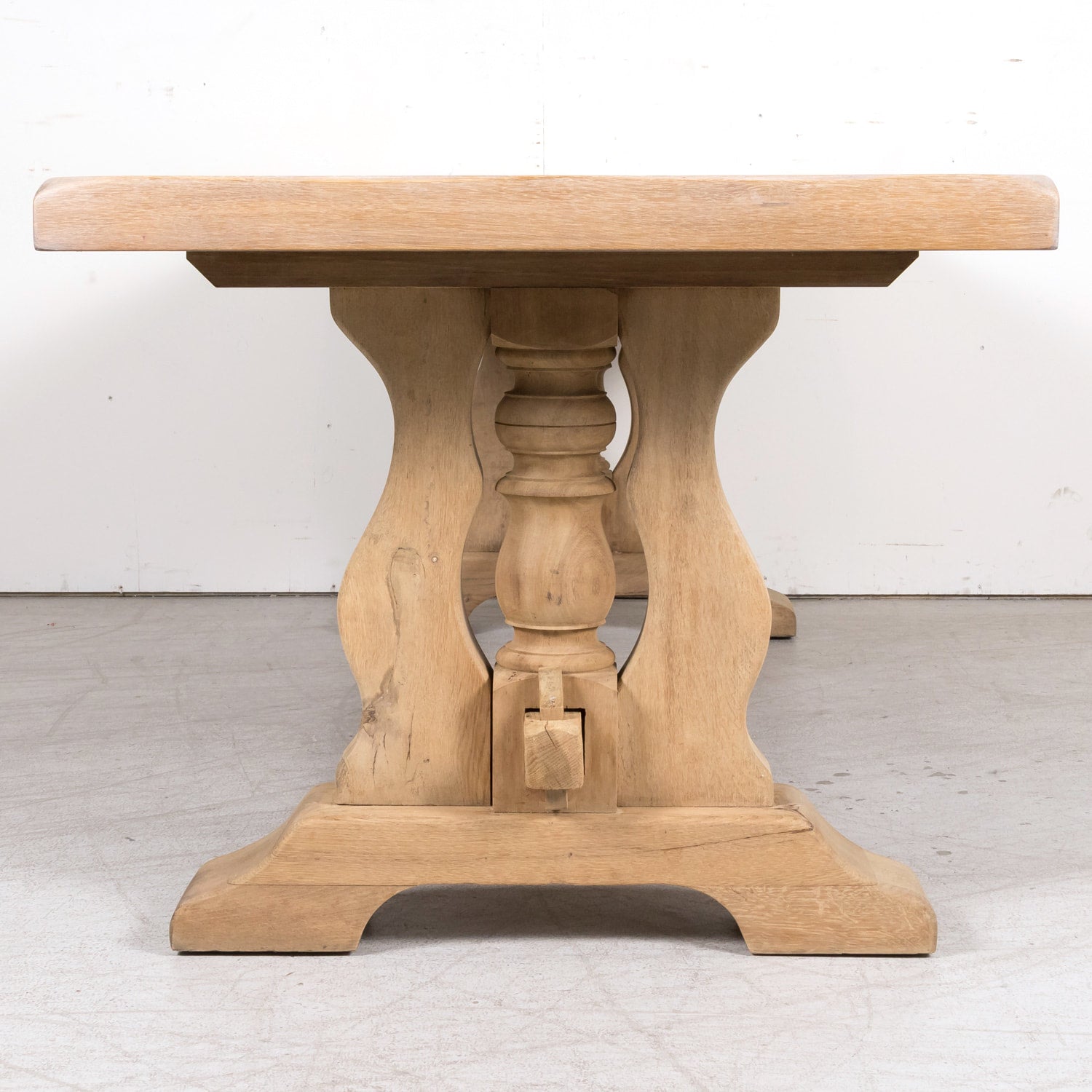 Early 20th Century Bleached Oak Antique French Monastery Table from Normandy