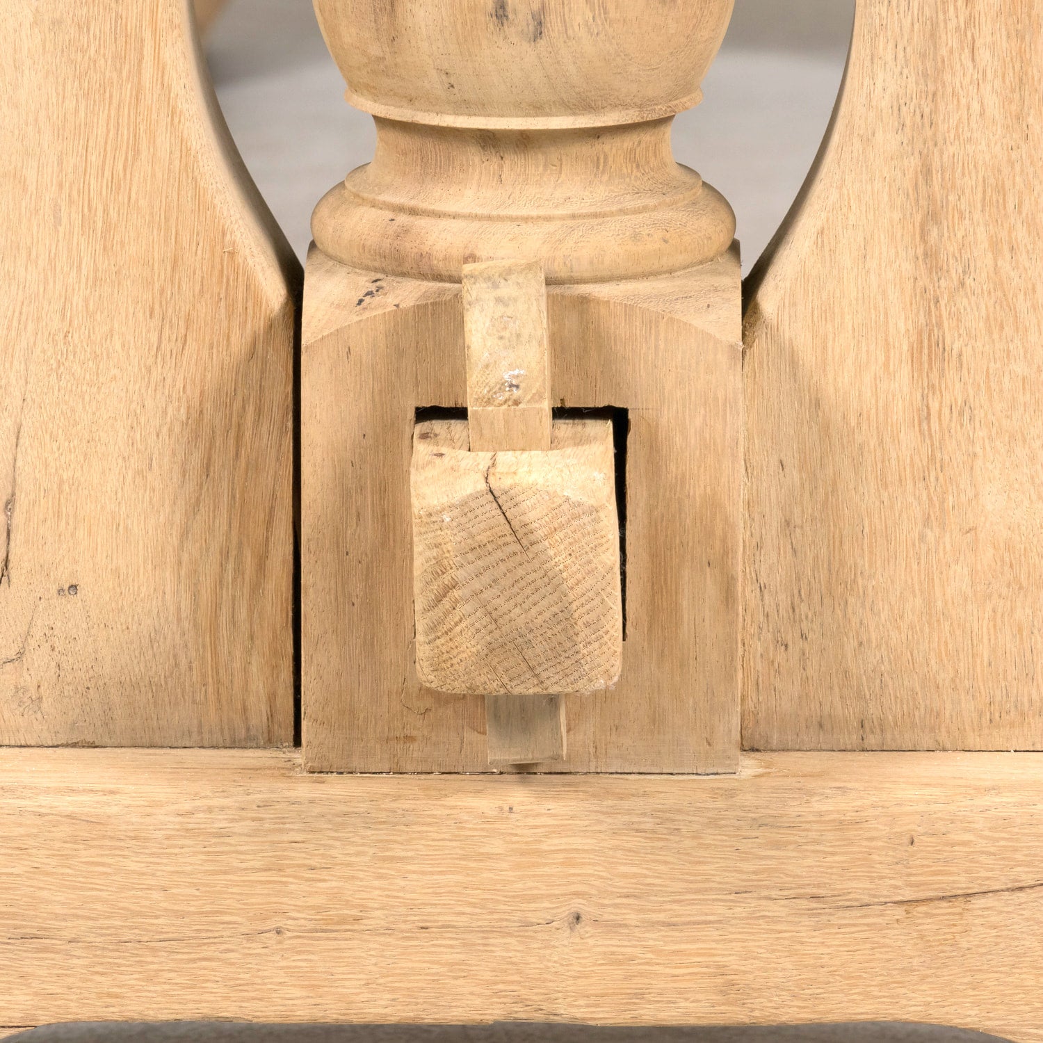Early 20th Century Bleached Oak Antique French Monastery Table from Normandy
