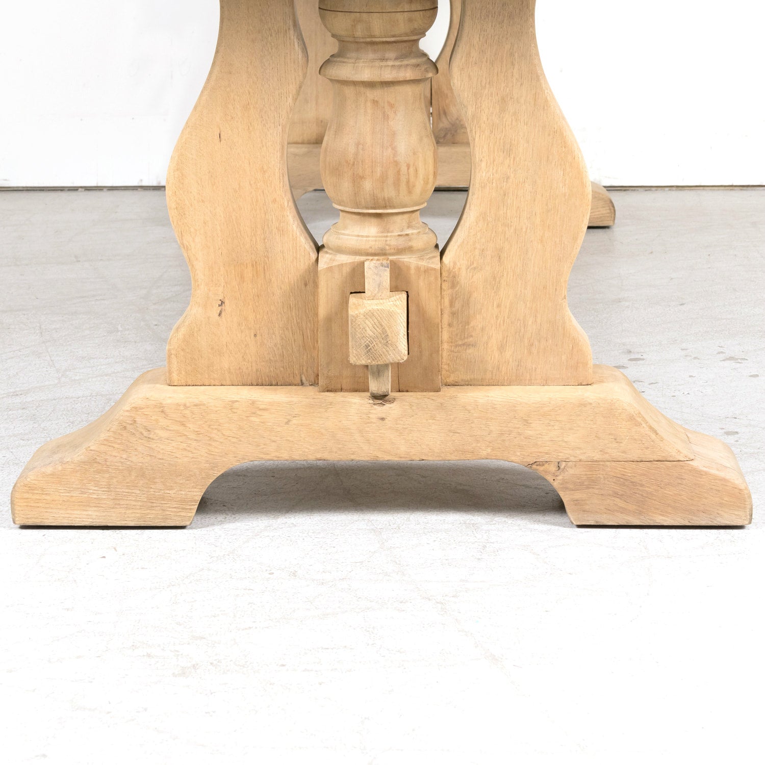 Early 20th Century Bleached Oak Antique French Monastery Table from Normandy