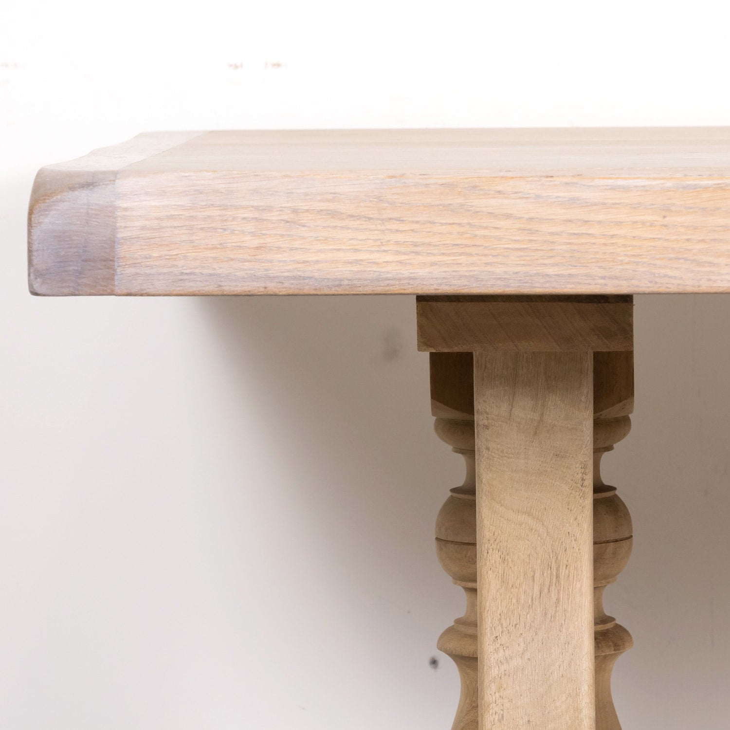 Early 20th Century Bleached Oak Antique French Monastery Table from Normandy