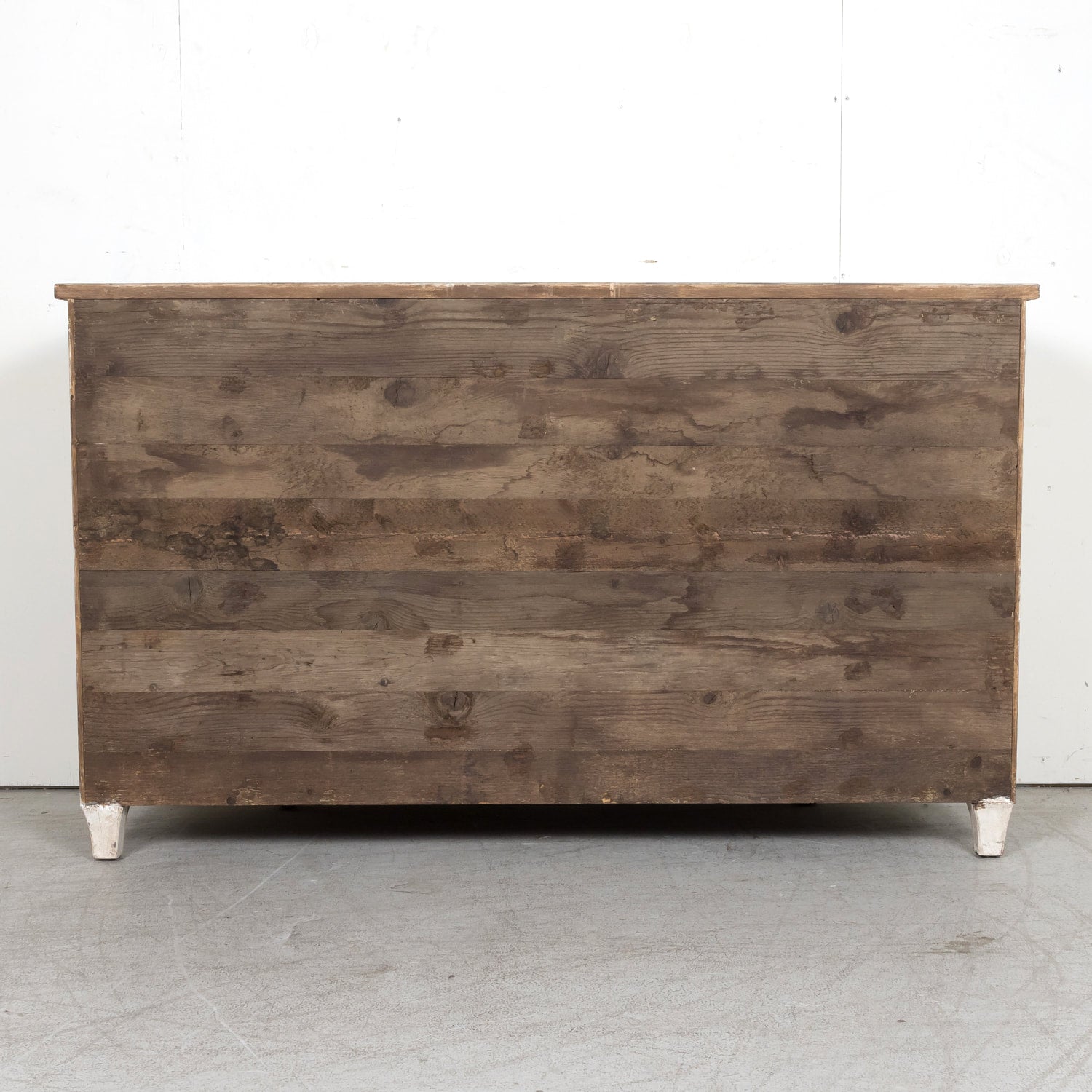 Painted Swedish Gustavian Style Demilune Enfilade Buffet