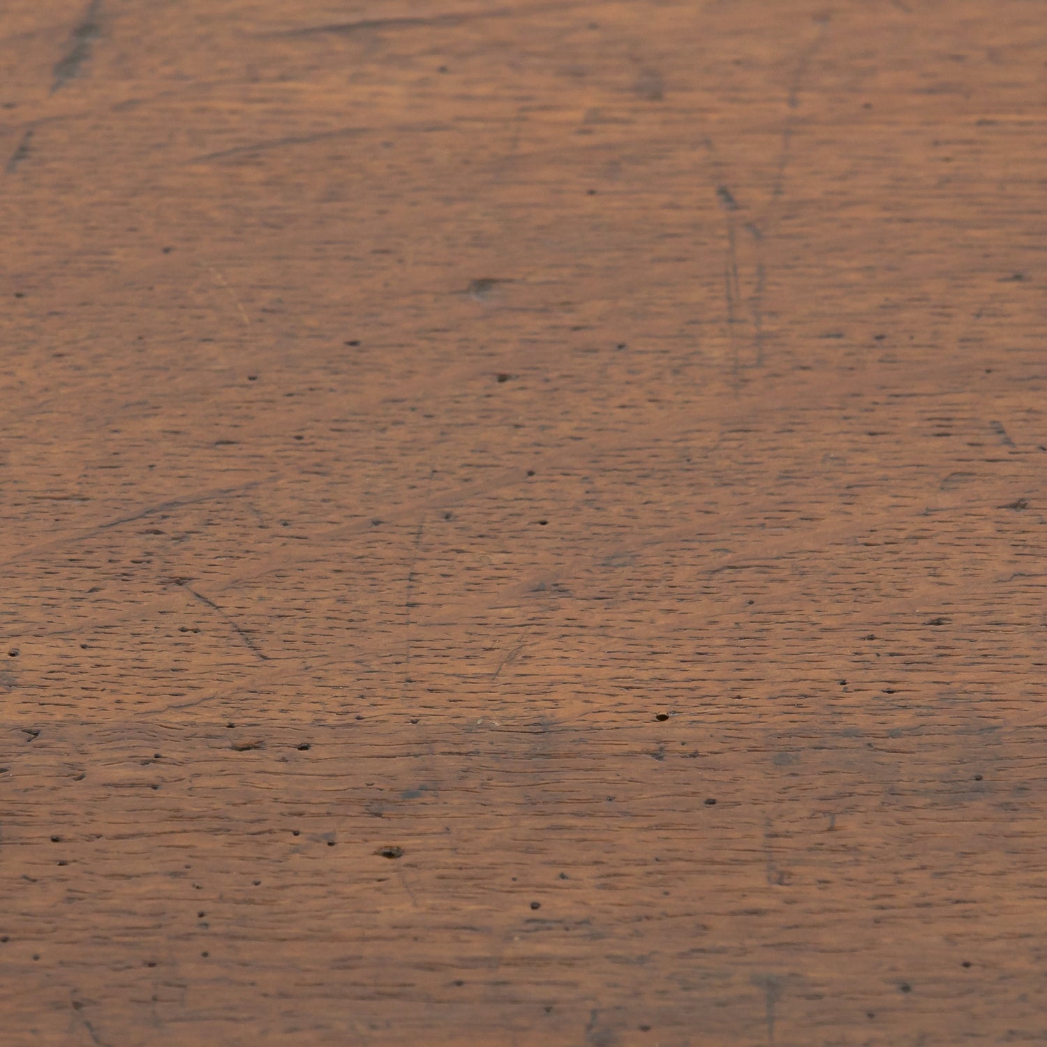 Early 20th Century French Art Deco Period Oak and Brass Display Table or Kitchen Island
