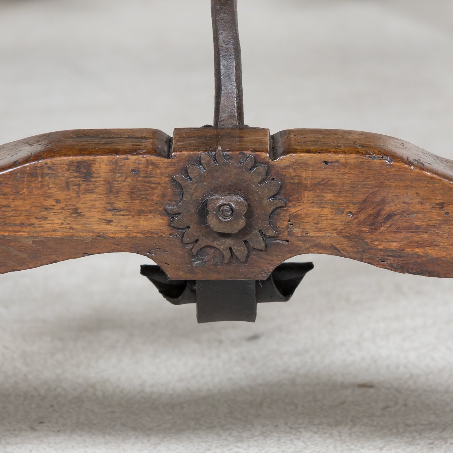 Early 19th Century Italian Baroque Style Walnut Fratino Console Table or Desk with Drawers