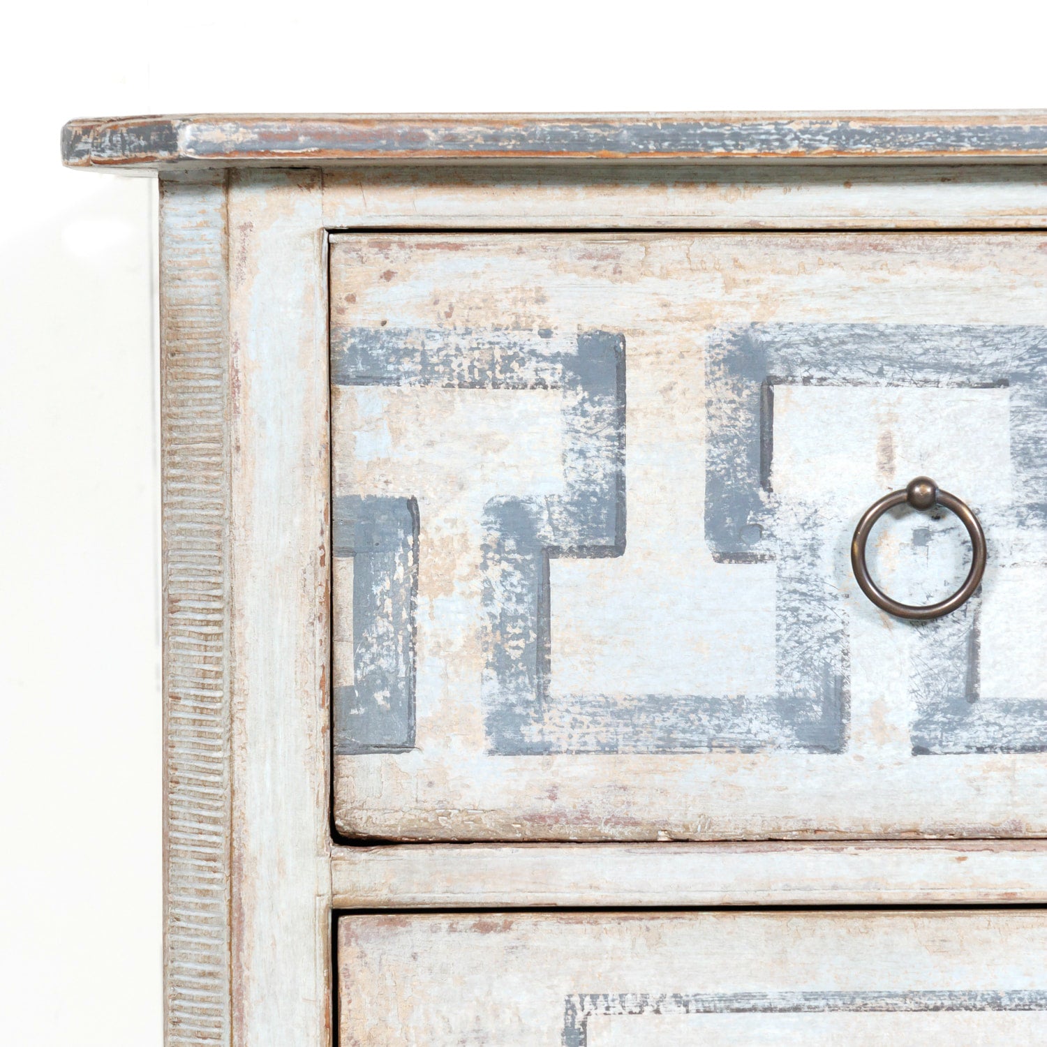 19th Century French Louis XVI Style Painted Three-Drawer Neoclassical Commode