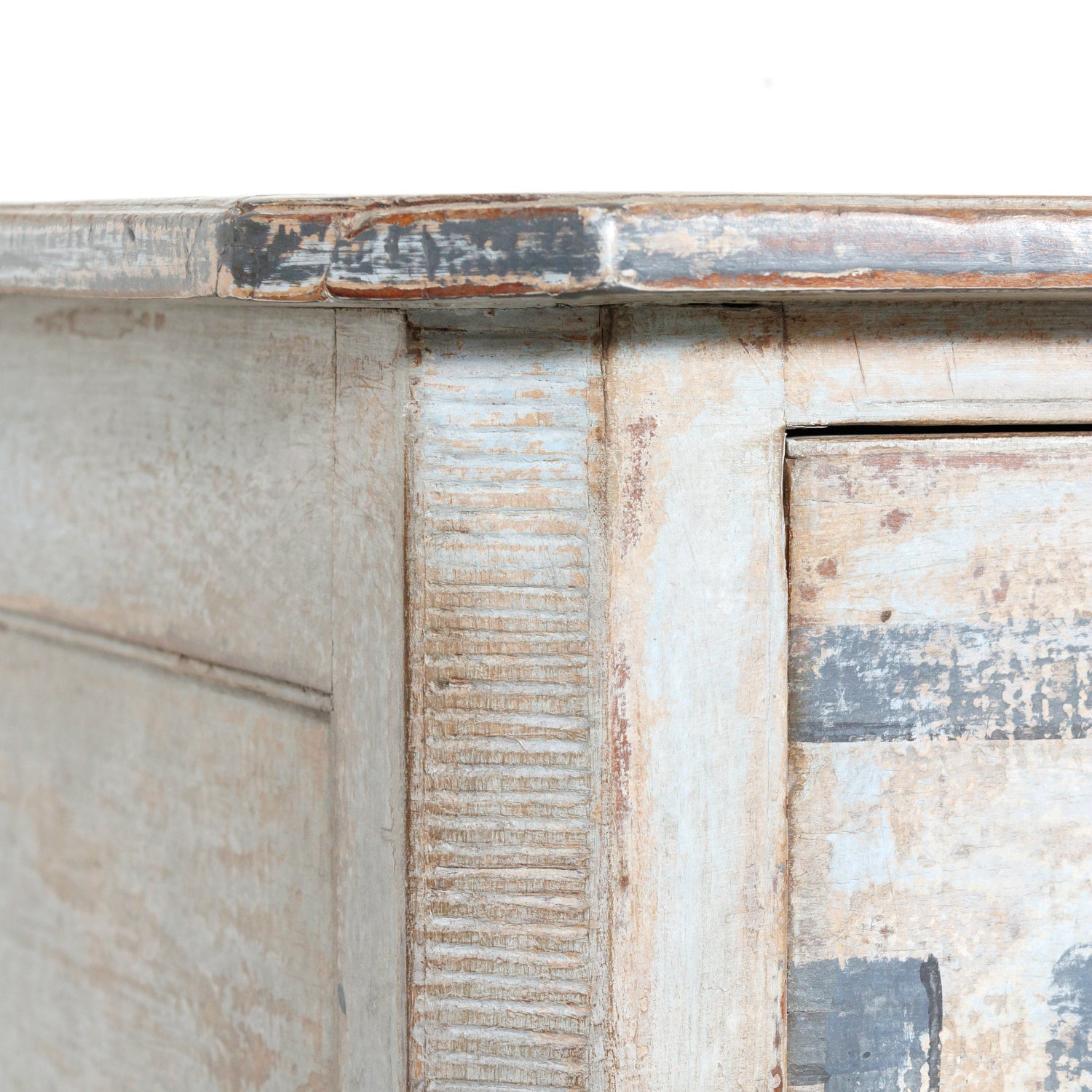 19th Century French Louis XVI Style Painted Three-Drawer Neoclassical Commode