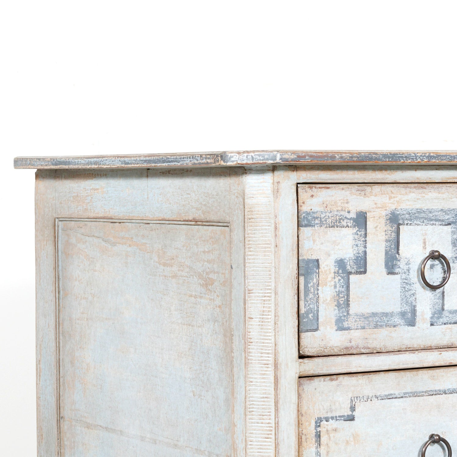 19th Century French Louis XVI Style Painted Three-Drawer Neoclassical Commode