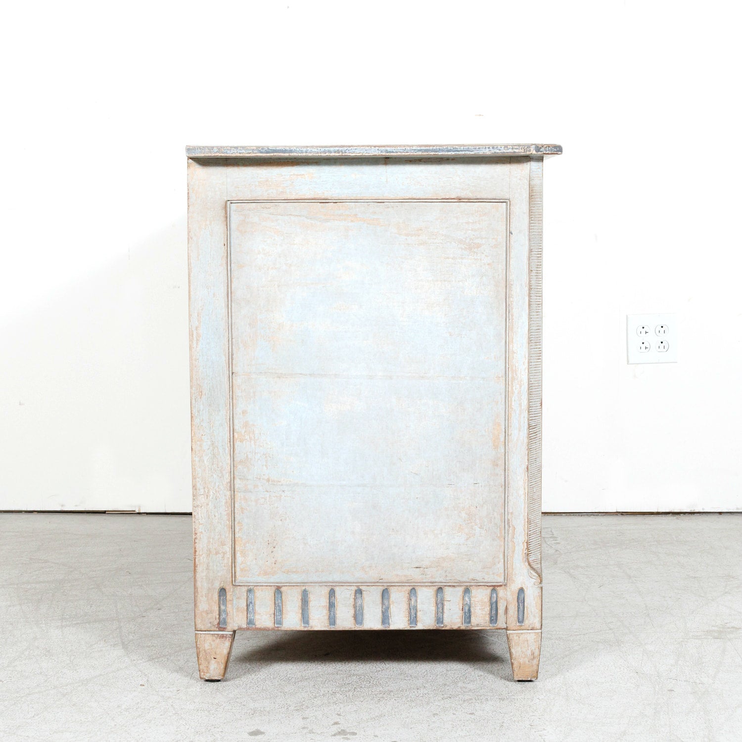 19th Century French Louis XVI Style Painted Three-Drawer Neoclassical Commode