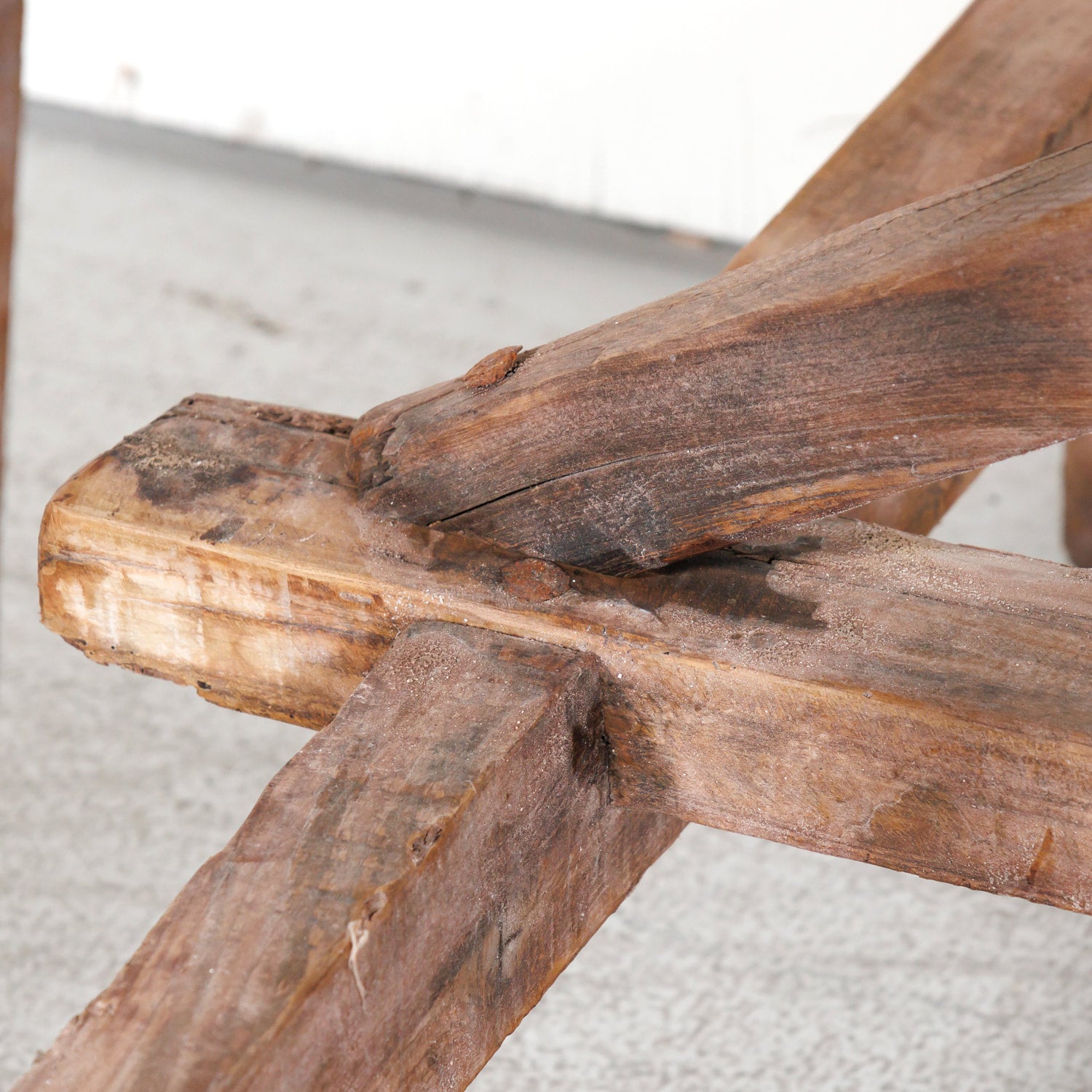 Early 19th Century Primitive Spanish Catalan Console or Trestle Dining Table