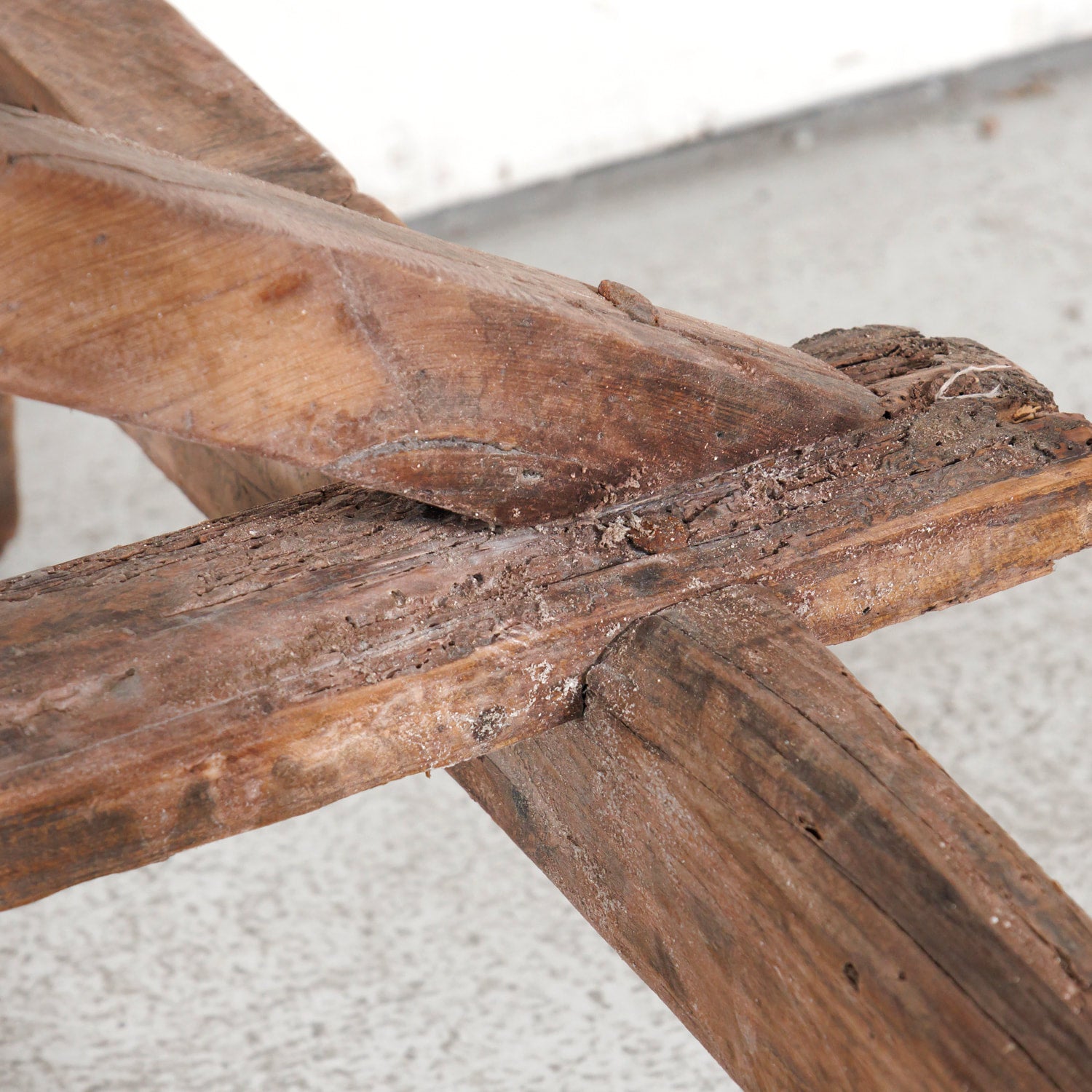 Early 19th Century Primitive Spanish Catalan Console or Trestle Dining Table