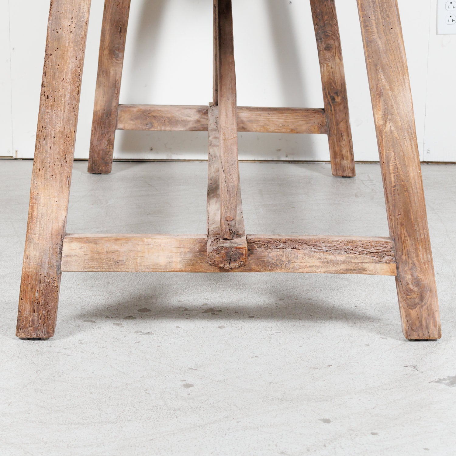 Early 19th Century Primitive Spanish Catalan Console or Trestle Dining Table