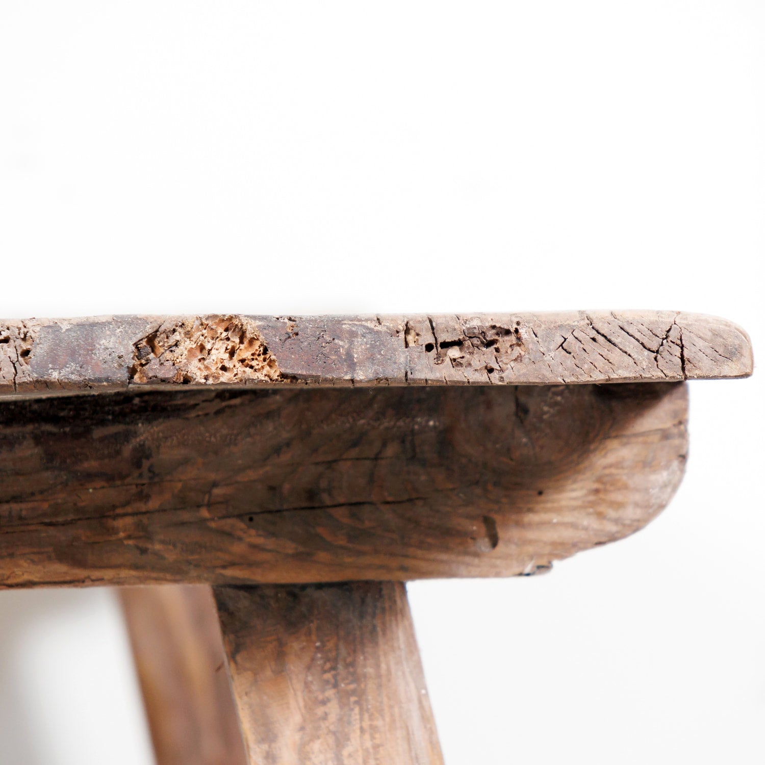 Early 19th Century Primitive Spanish Catalan Console or Trestle Dining Table