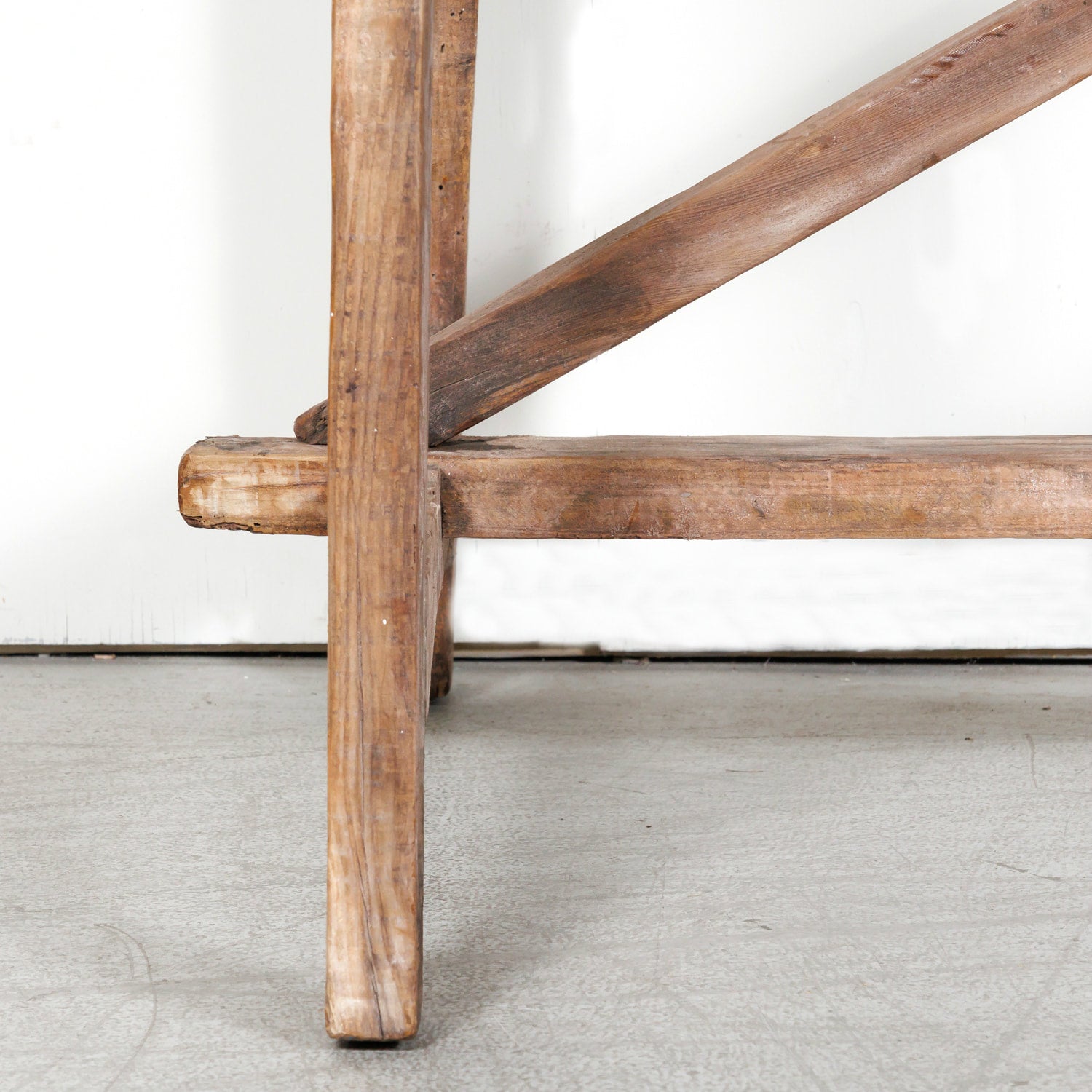 Early 19th Century Primitive Spanish Catalan Console or Trestle Dining Table