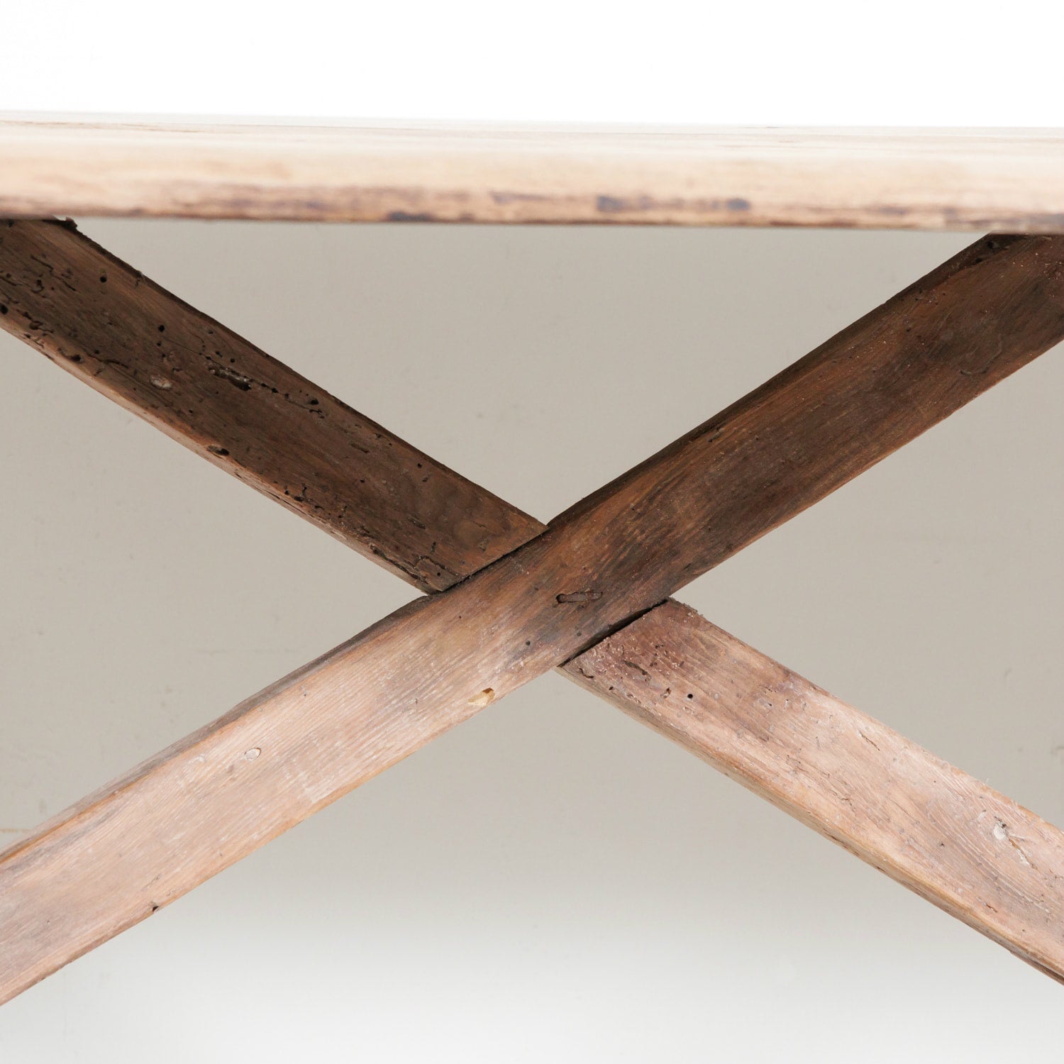 Early 19th Century Primitive Spanish Catalan Console or Trestle Dining Table