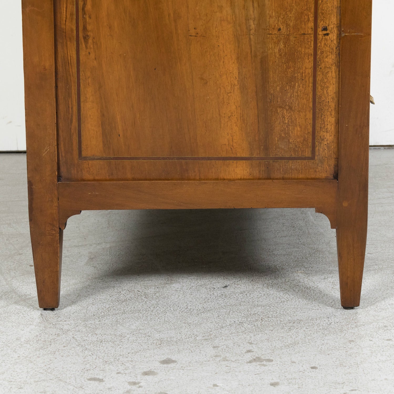 18th Century Period French Louis XVI Lyonnaise Walnut and Fruitwood Marquetry Commode
