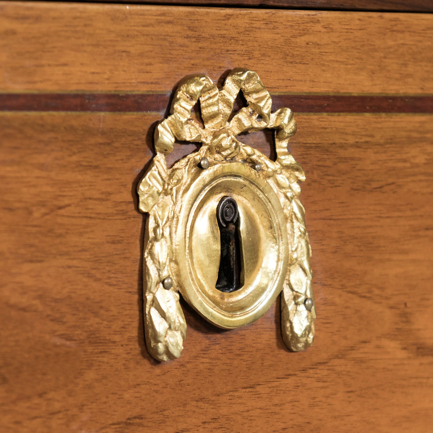 18th Century Period French Louis XVI Lyonnaise Walnut and Fruitwood Marquetry Commode