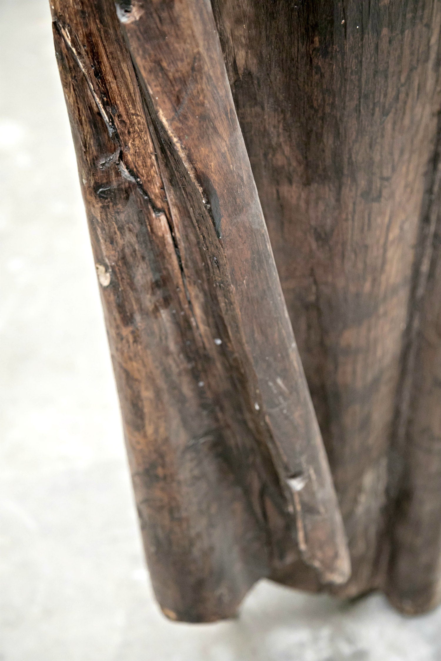 Rare 18th Century Life Size Carved Wood Statue of St. Joseph