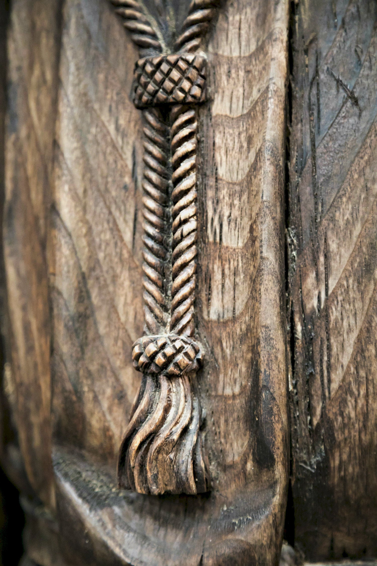 Rare 18th Century Life Size Carved Wood Statue of St. Joseph