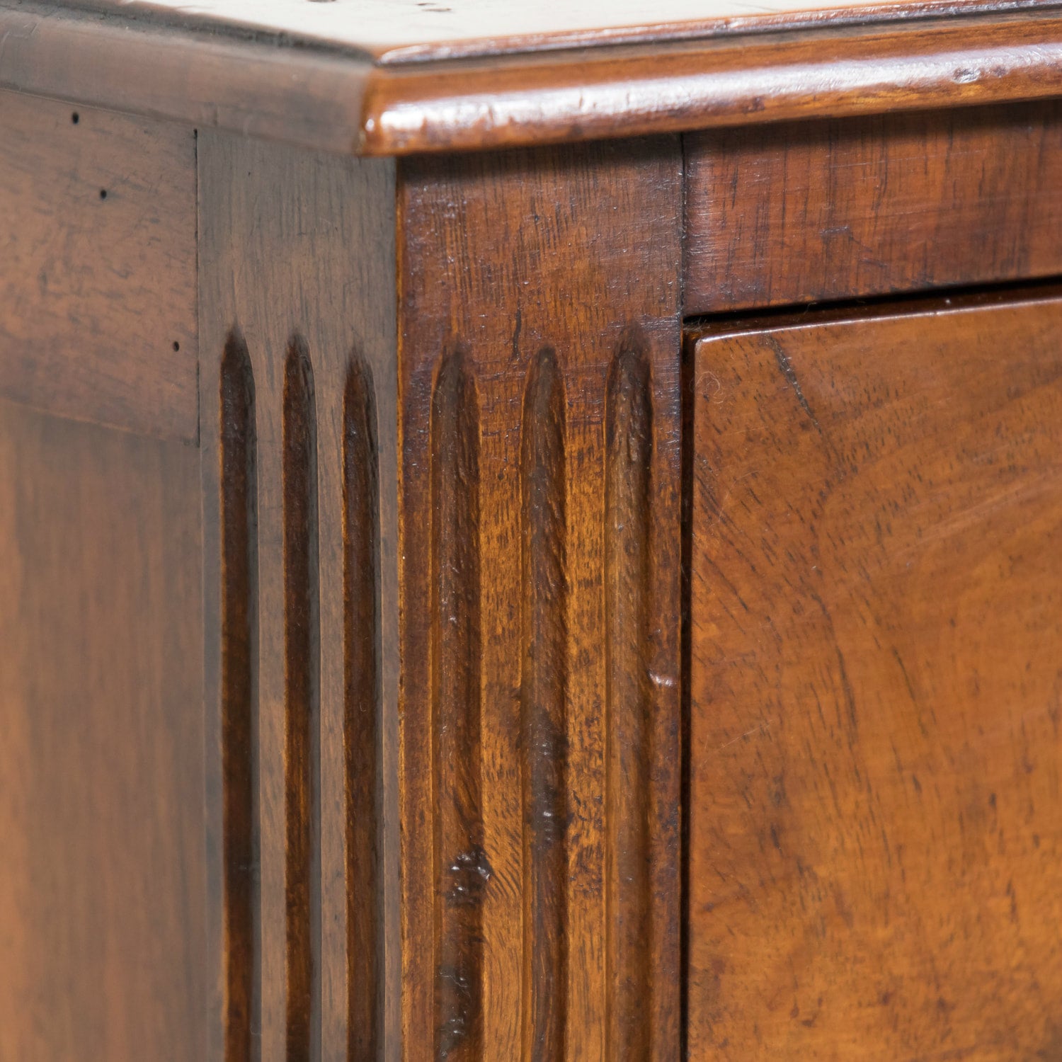 19th Century French Louis XVI Style Walnut and Burled Walnut Bookmatched Front Petite Commode