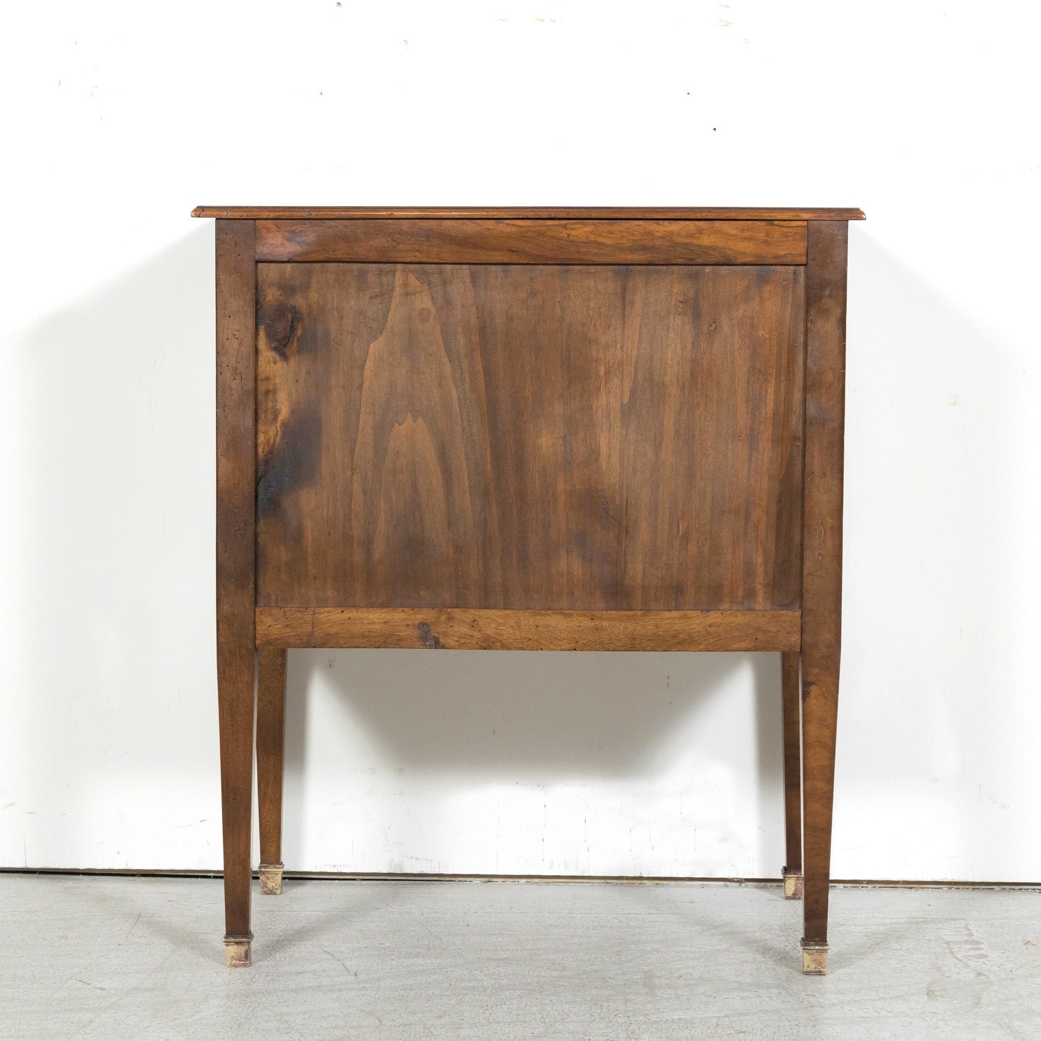 19th Century French Louis XVI Style Walnut and Burled Walnut Bookmatched Front Petite Commode