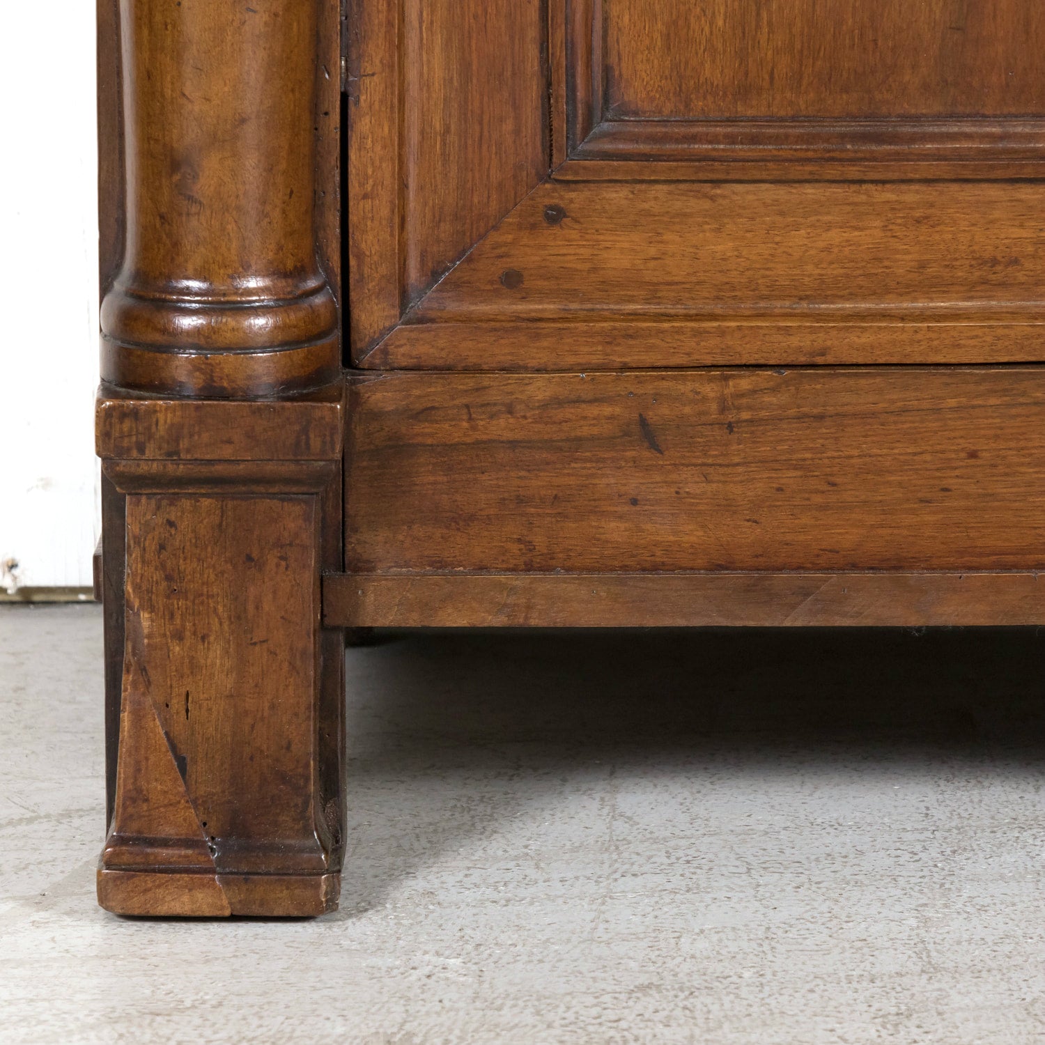 18th Century French Empire Period Solid Walnut Lyonnaise Enfilade Buffet